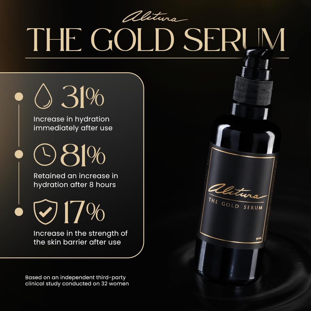 Alitura Gold Serum Anti Aging Peptide And Collagen Face - Alitura Official Imagery - 3