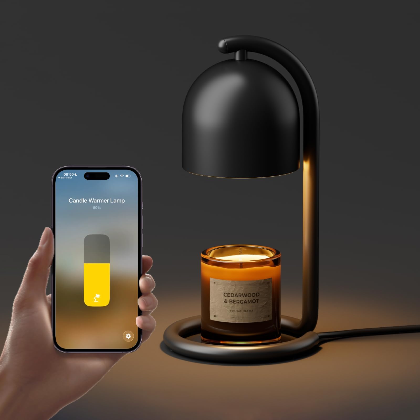 SwitchBot Smart Candle Warmer Lamp App & Voice Control, Flameless - SwitchBot Official Product View 1