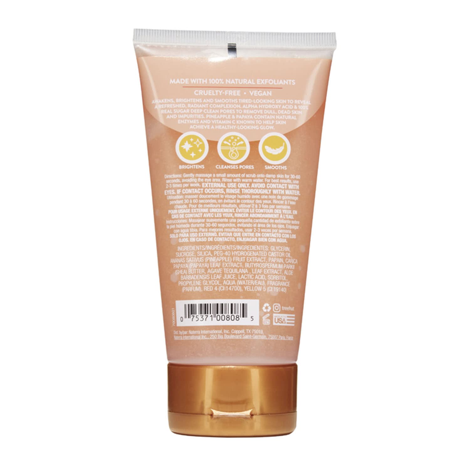 Tree Hut Pineapple & Papaya Brightening Face Scrub, 7.4 Fl Oz - Tree Hut Official Product View 3