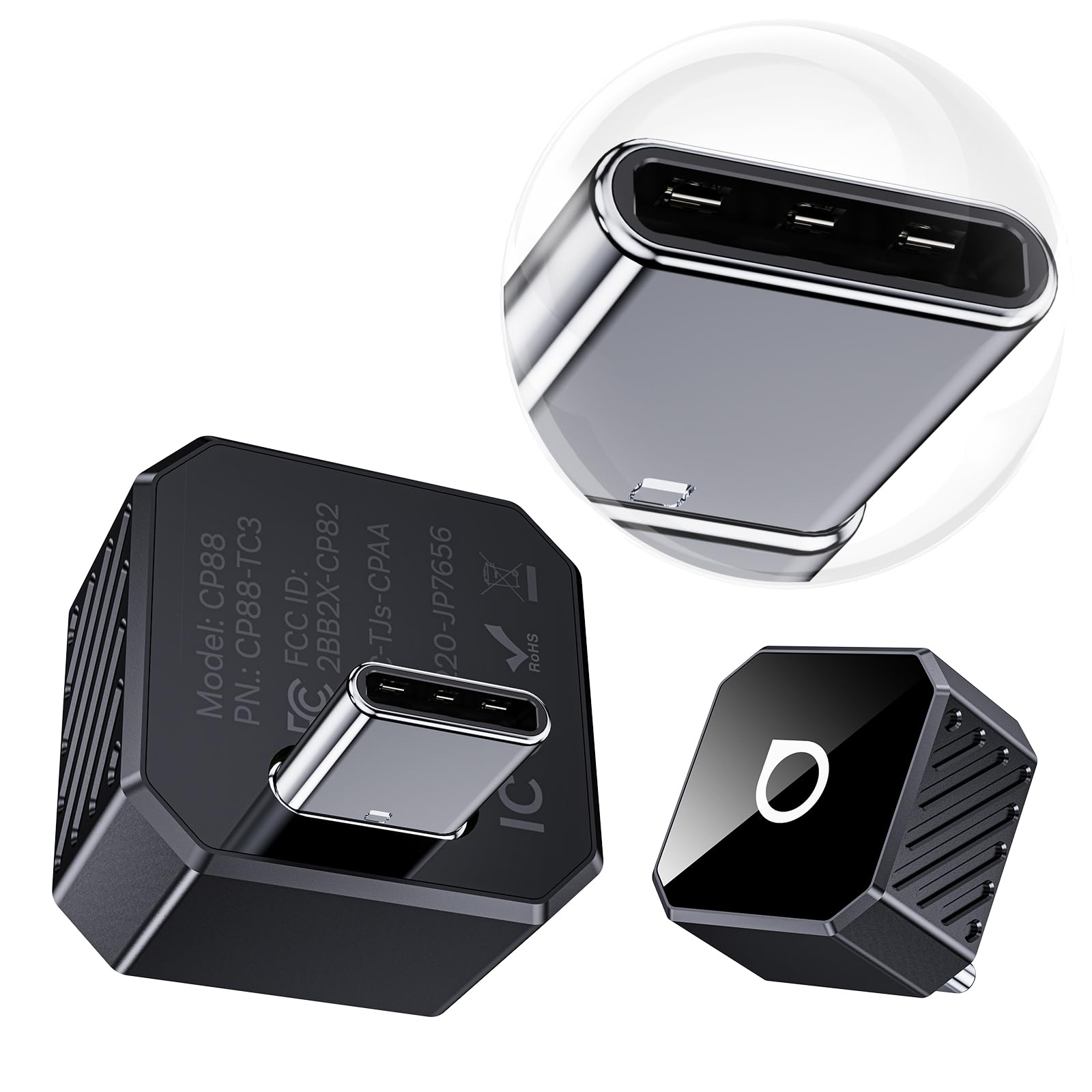 OTTOCAST Mini Pot 2-in-1 Wireless CarPlay/Android Auto Adapter 20 by OTTOCAST - Angle View 1