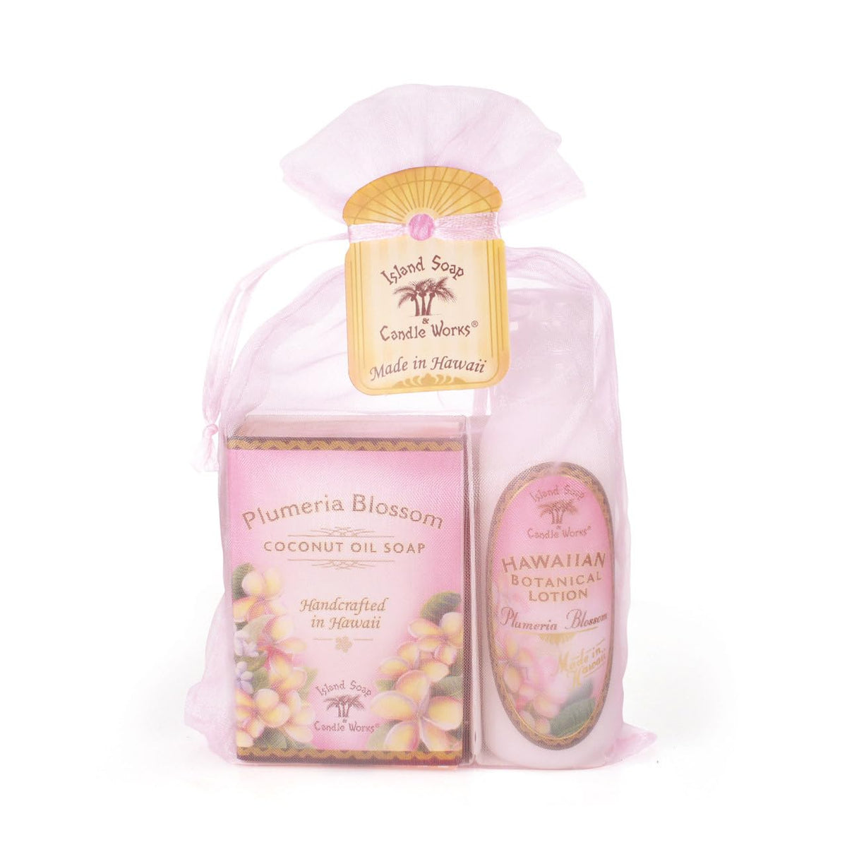 Island Soap Candle Works Soap and Lotion Organza Set Mango - Island Soap & Candle Works Official Imagery - 4