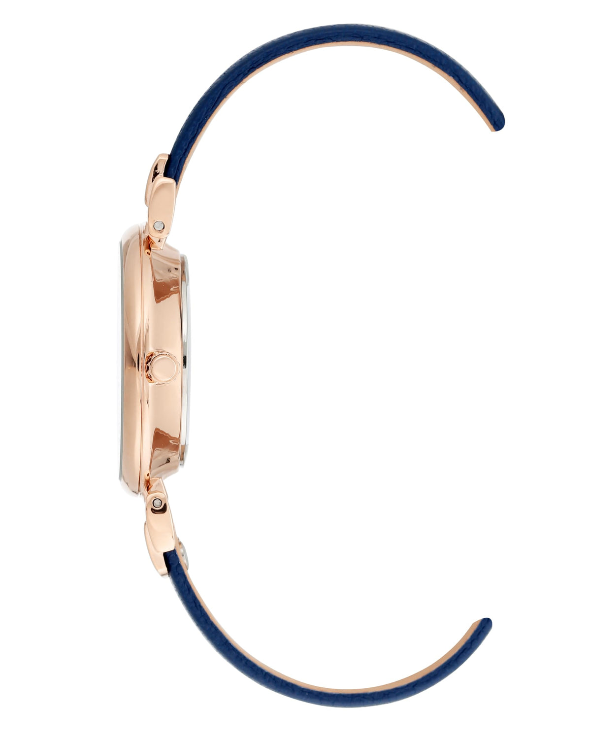 Anne Klein Women s Easy to Read Navy Leather Strap Watch AK - Anne Klein Official Imagery - 3