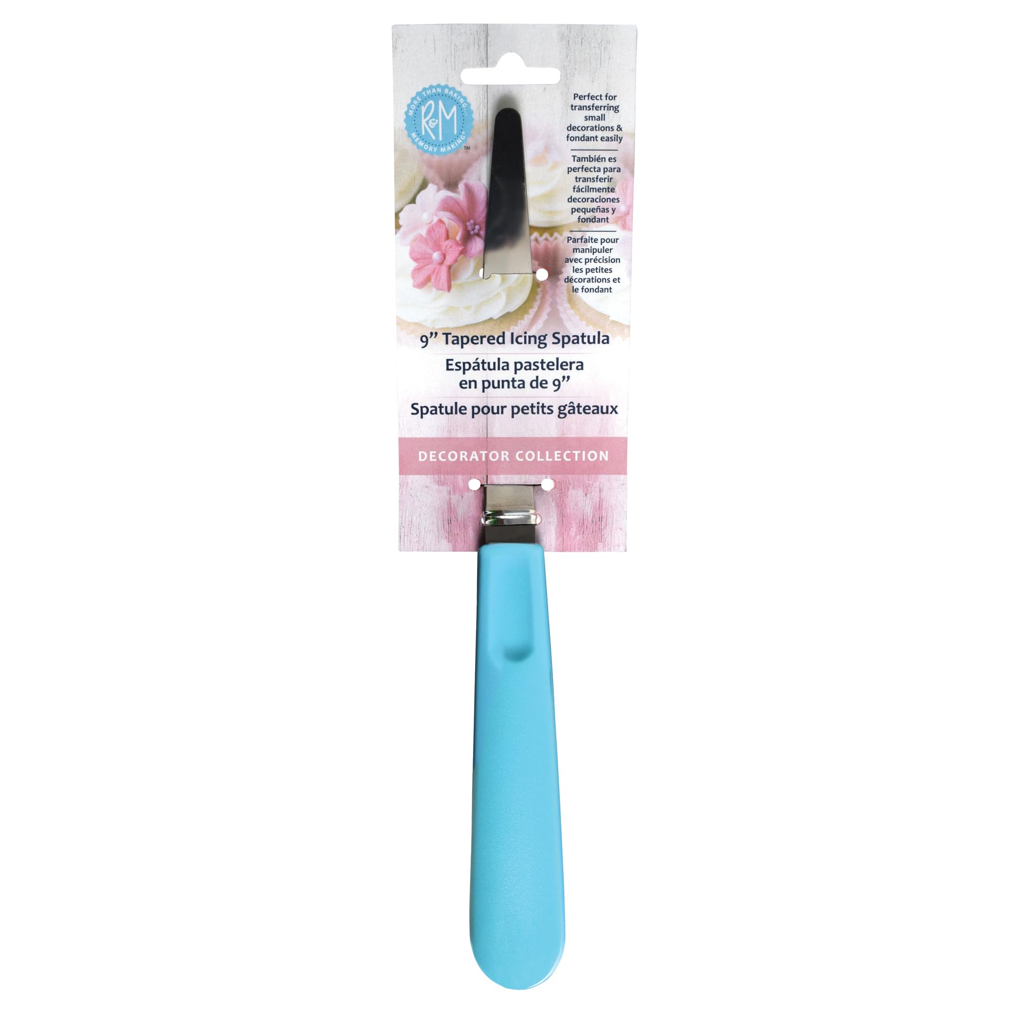 R&M Tapered Spatula 9" – Stainless Steel Decorating Tool for Cakes & B - View 1