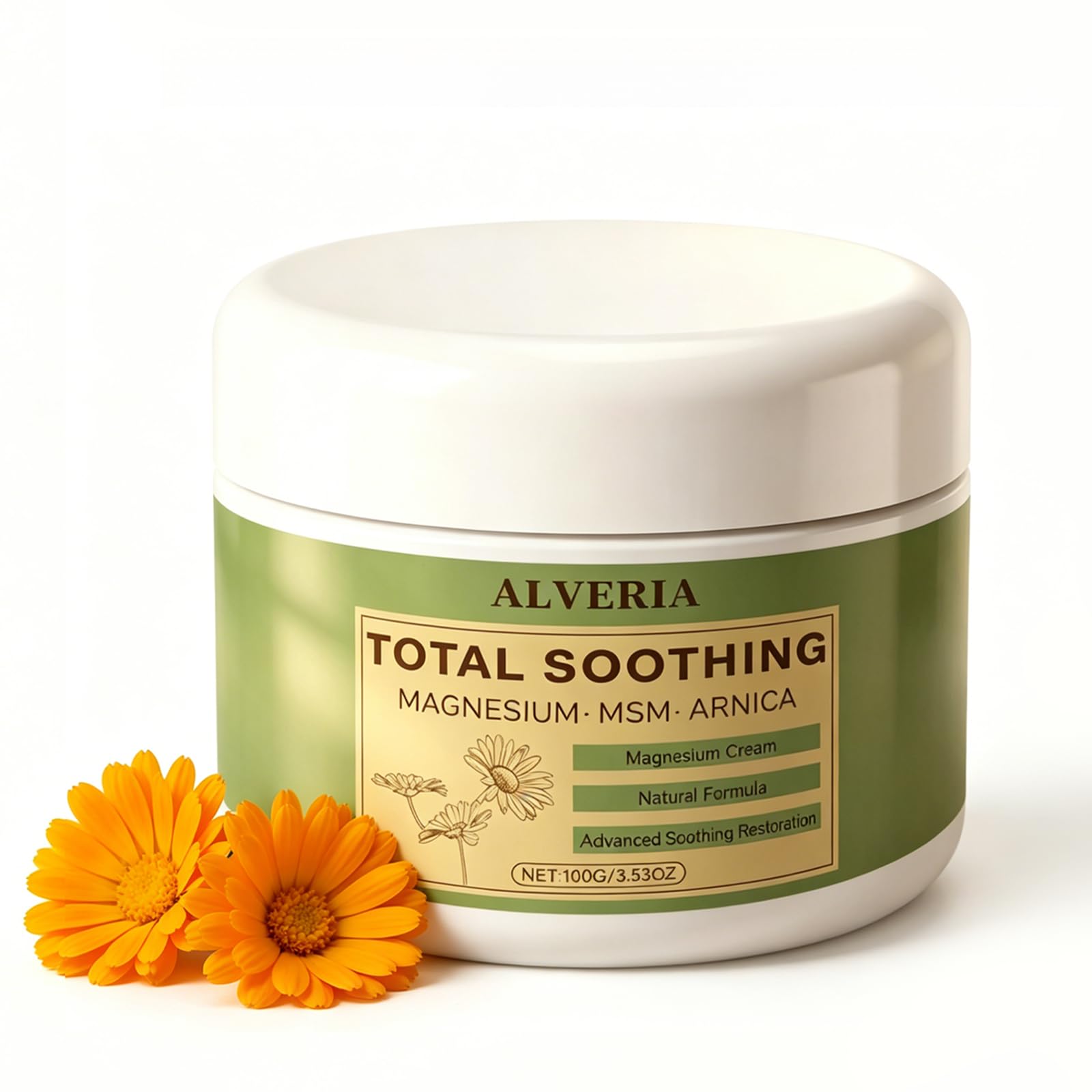 Alveria Total Soothing Magnesium Cream with MSM & Arnica(1)
