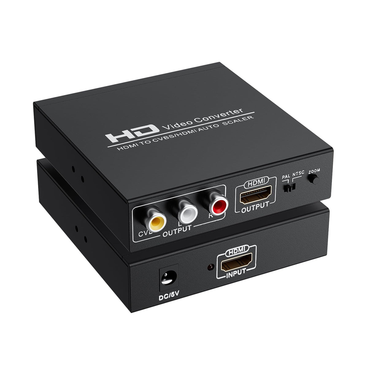 HDMI to RCA and HDMI Converter 3RCA CVBS AV Composite Video - LUKFOCAB Official Imagery - 2