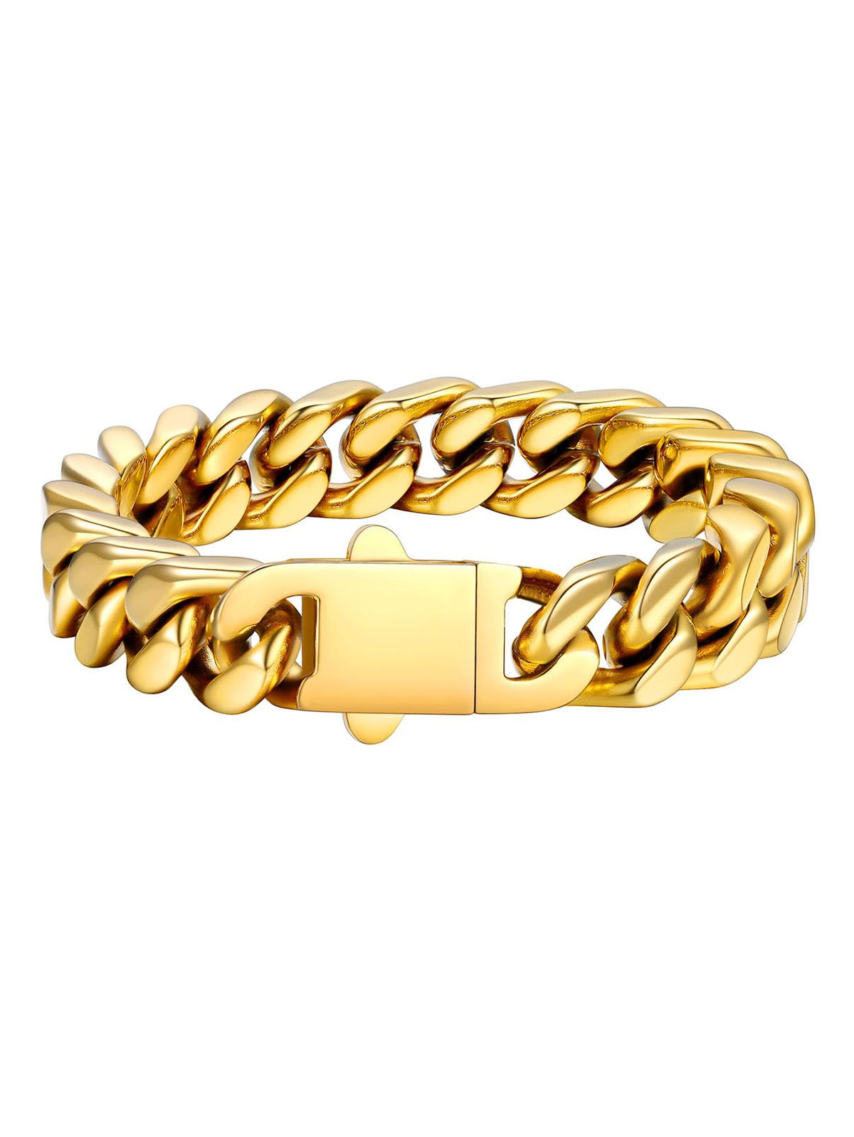 FaithHeart Stainless Steel Cuban Link Bracelet for Men 5 7 9 - FaithHeart Official Imagery - 2
