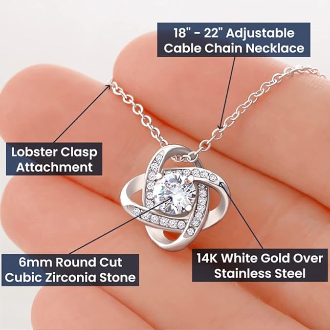 Zahlia necklace gift for mom's birthday, featuring a heartfelt message pendant, crafted jewelry for mother from daughter or son