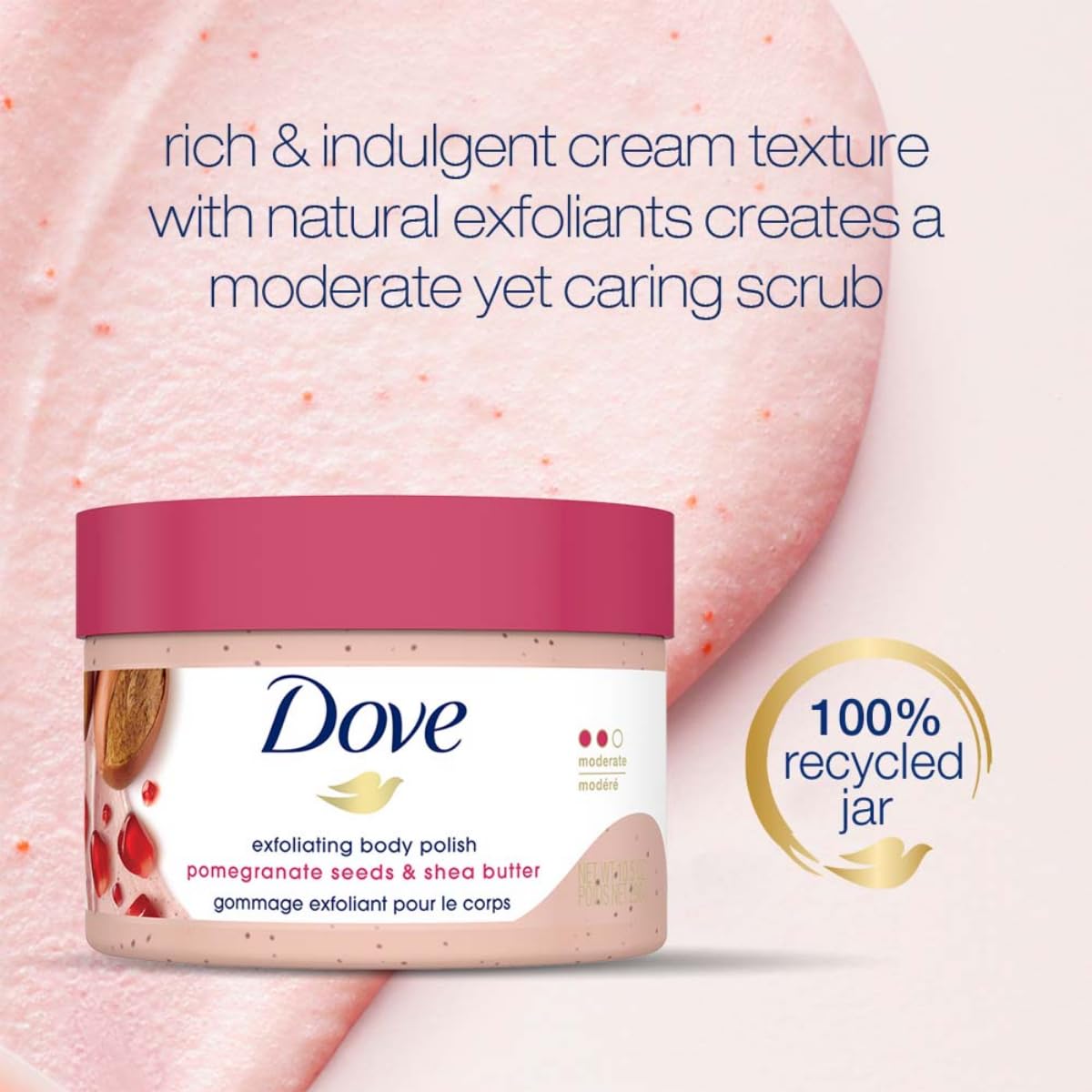 Elefair Tech Dove Scrub Pomegranate & Shea Butter For Silky, Soft Skin Body - Elefair Tech Official Product View 7