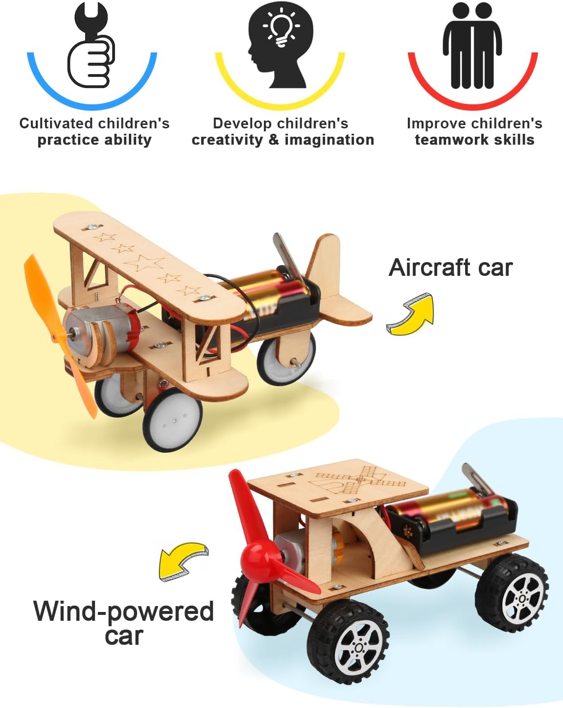 Poraxy 5-in-1 STEM kit for kids age 8-10, science building project craft with colorful components and educational tools.