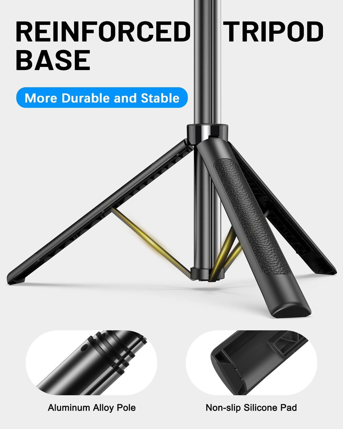 Yeaki Vlogging Kit for iPhone Android 71 Selfie Stick Tripod - Yeaki Official Imagery - 7