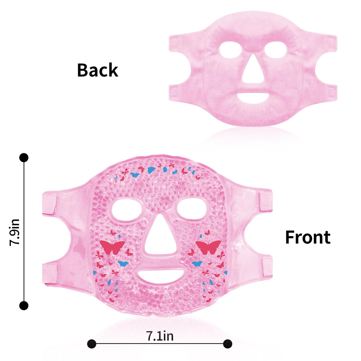Cold Face Eye Masks Ice Face Mask Hot Cold Compress 2PCS - CONBELLA Official Imagery - 5