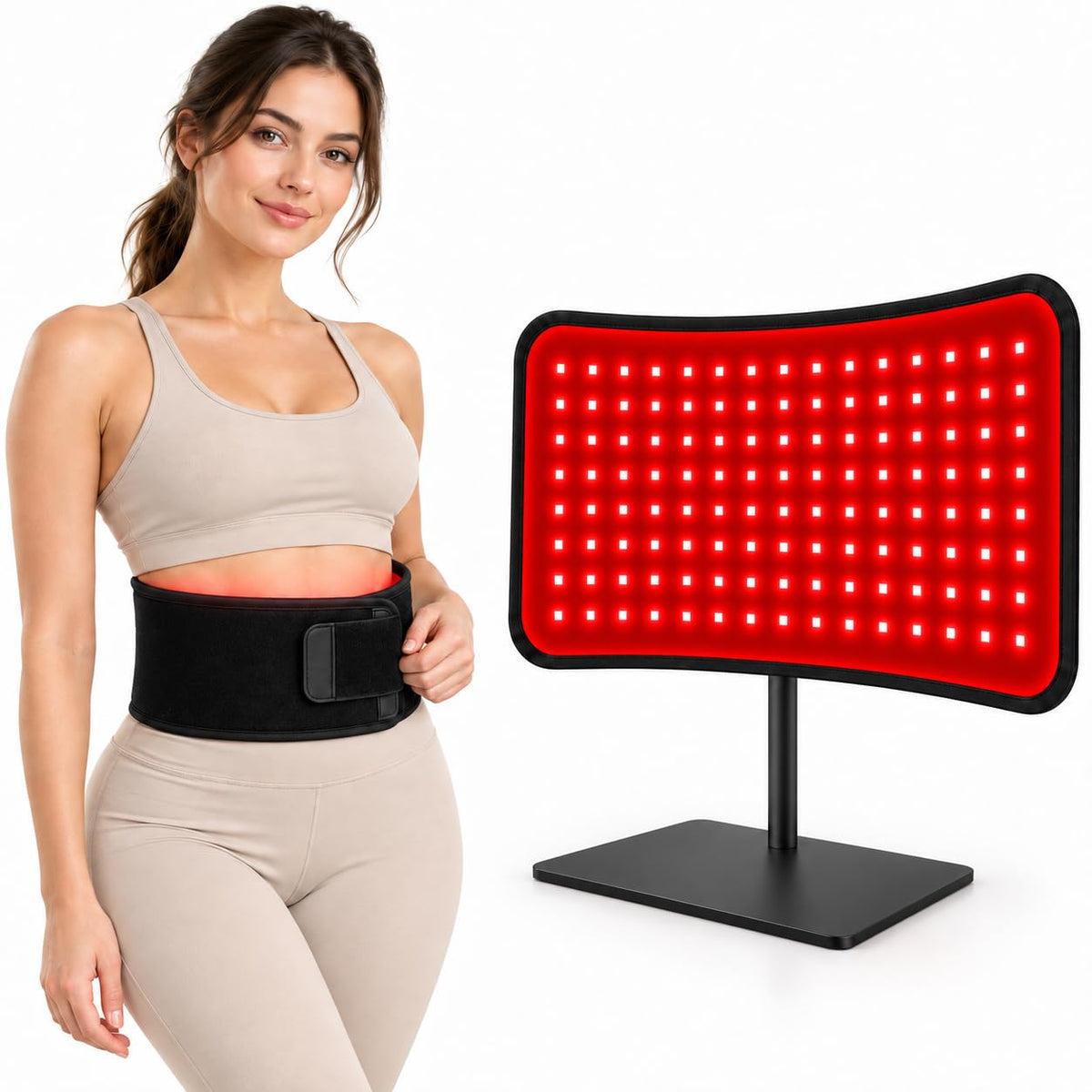 Red Light Therapy for Face Body 2 in 1 Desktop Panel with - Puroth Official Imagery - 2