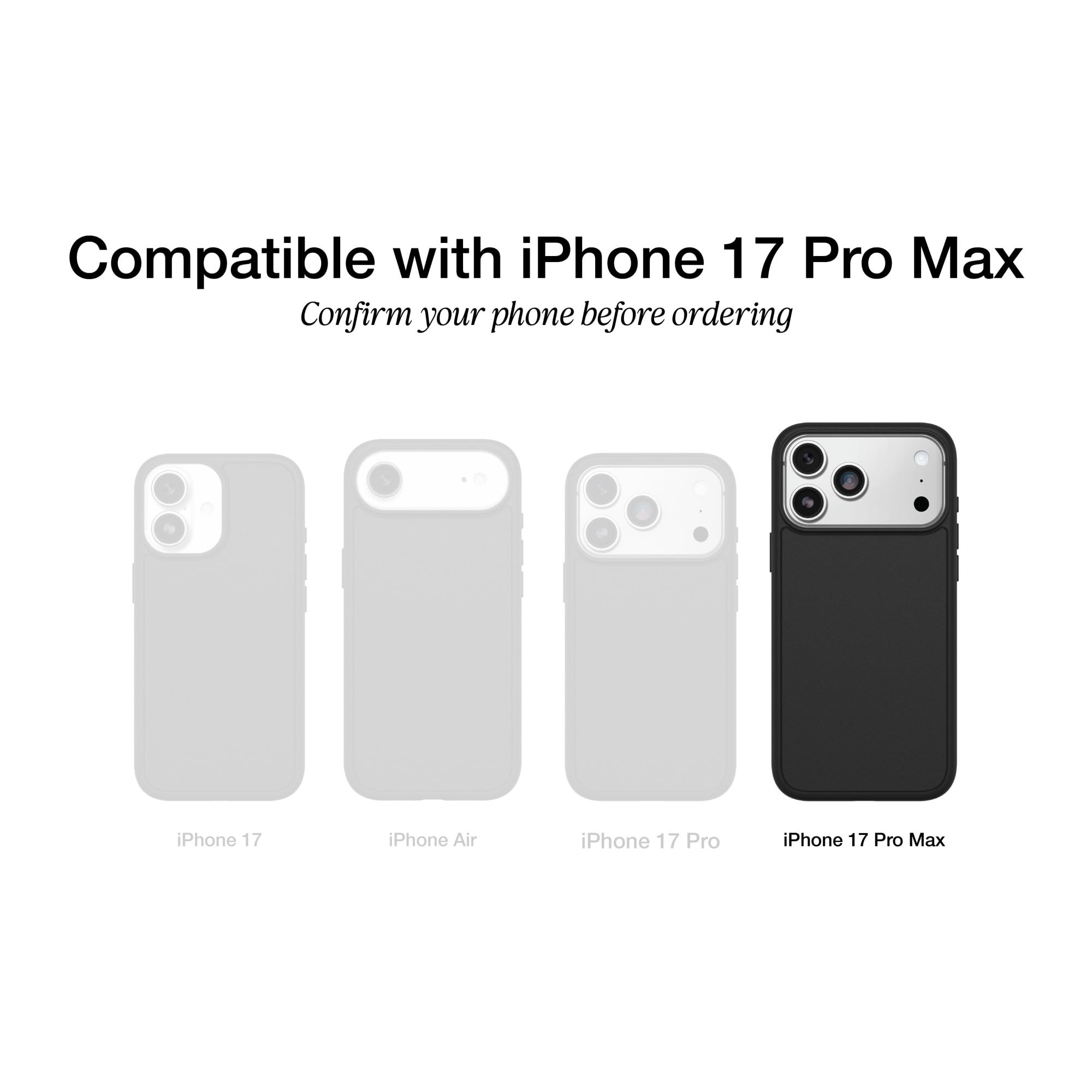 Elefair Tech OtterBox iPhone 17 Pro Max Defender Pro Series Case - Black - Elefair Tech Official Product View 2