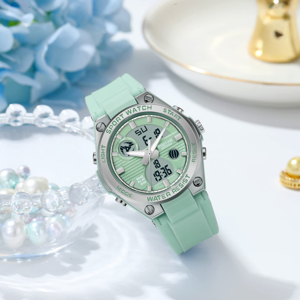 findtime Womens Digital Watch Sport Waterproof Watch Analog - findtime Official Imagery - 3