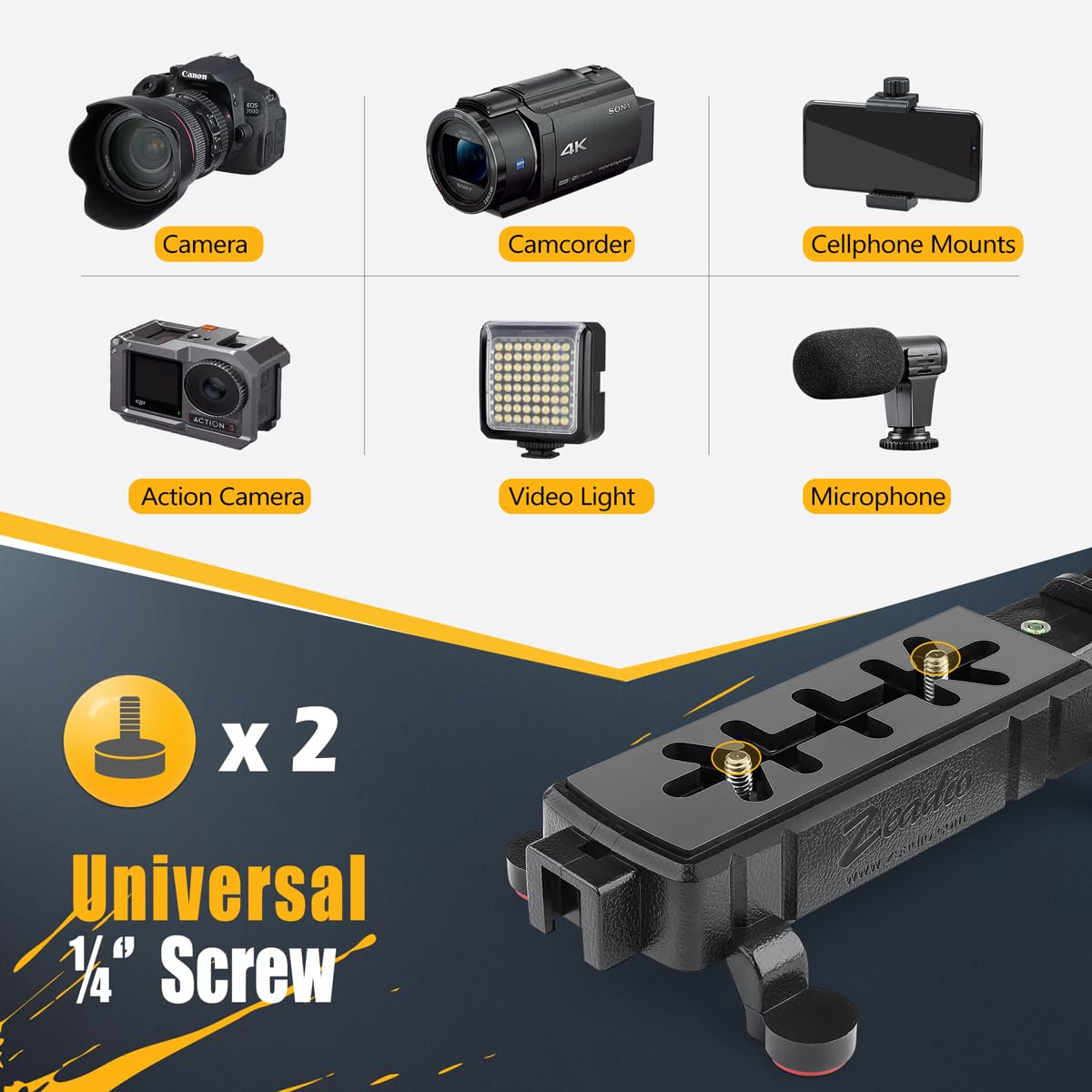 Zeadio Video Action Stabilizing Handle Grip Handheld - Zeadio Official Imagery - 5