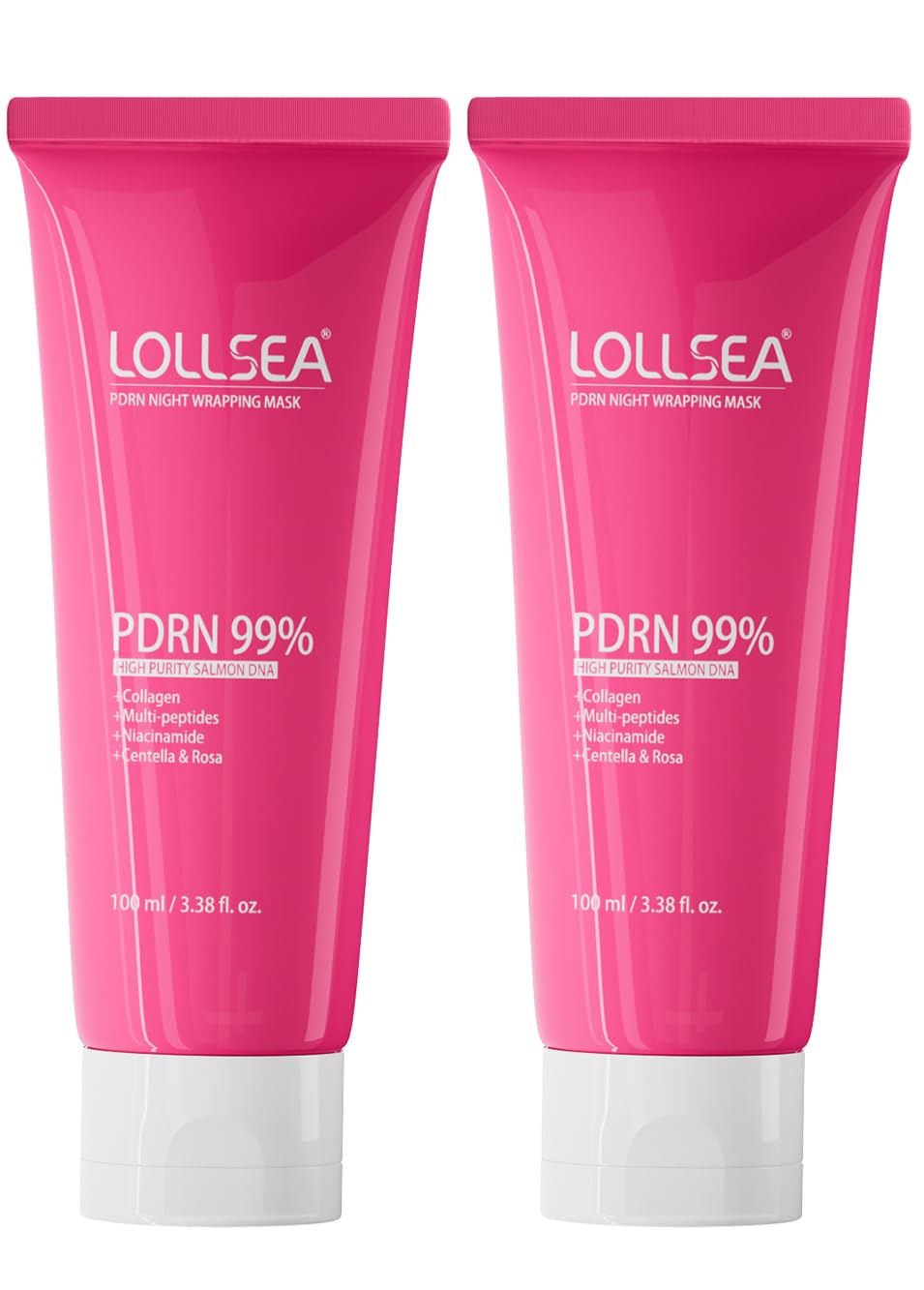 Lollsea PDRN Collagen Wrapping Mask, Overnight Peel Off Face Mask, Sal - View 2