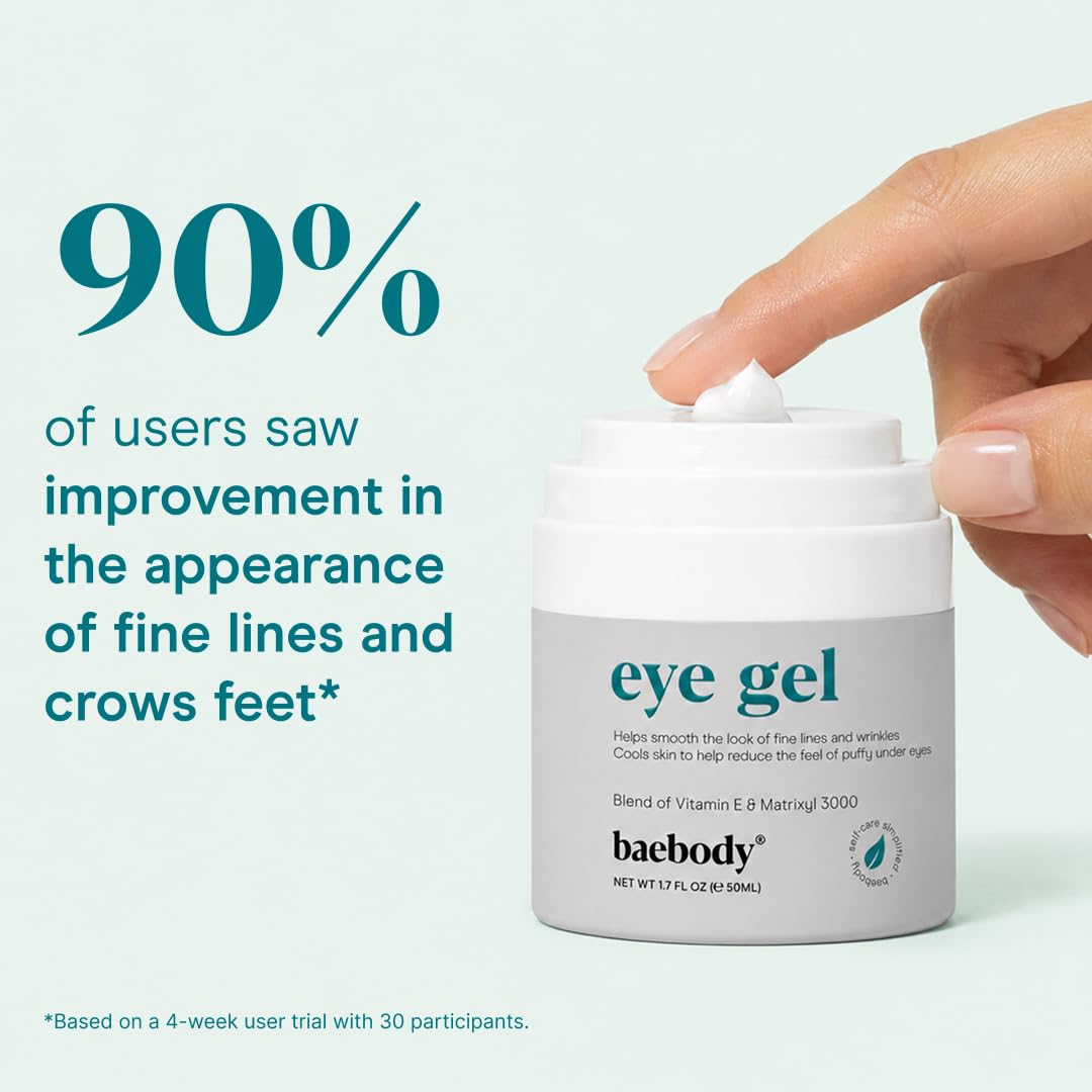Baebody Cooling Under Eye Gel for Dark Circles and Puffiness - Baebody Official Imagery - 3