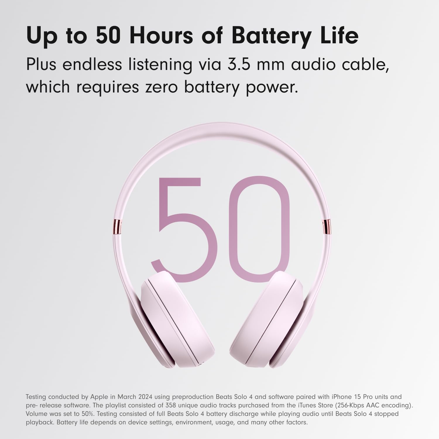Beats Solo 4 - Wireless On-Ear Bluetooth Headphones, Up to 50-Hou - Beats Official Product View 5