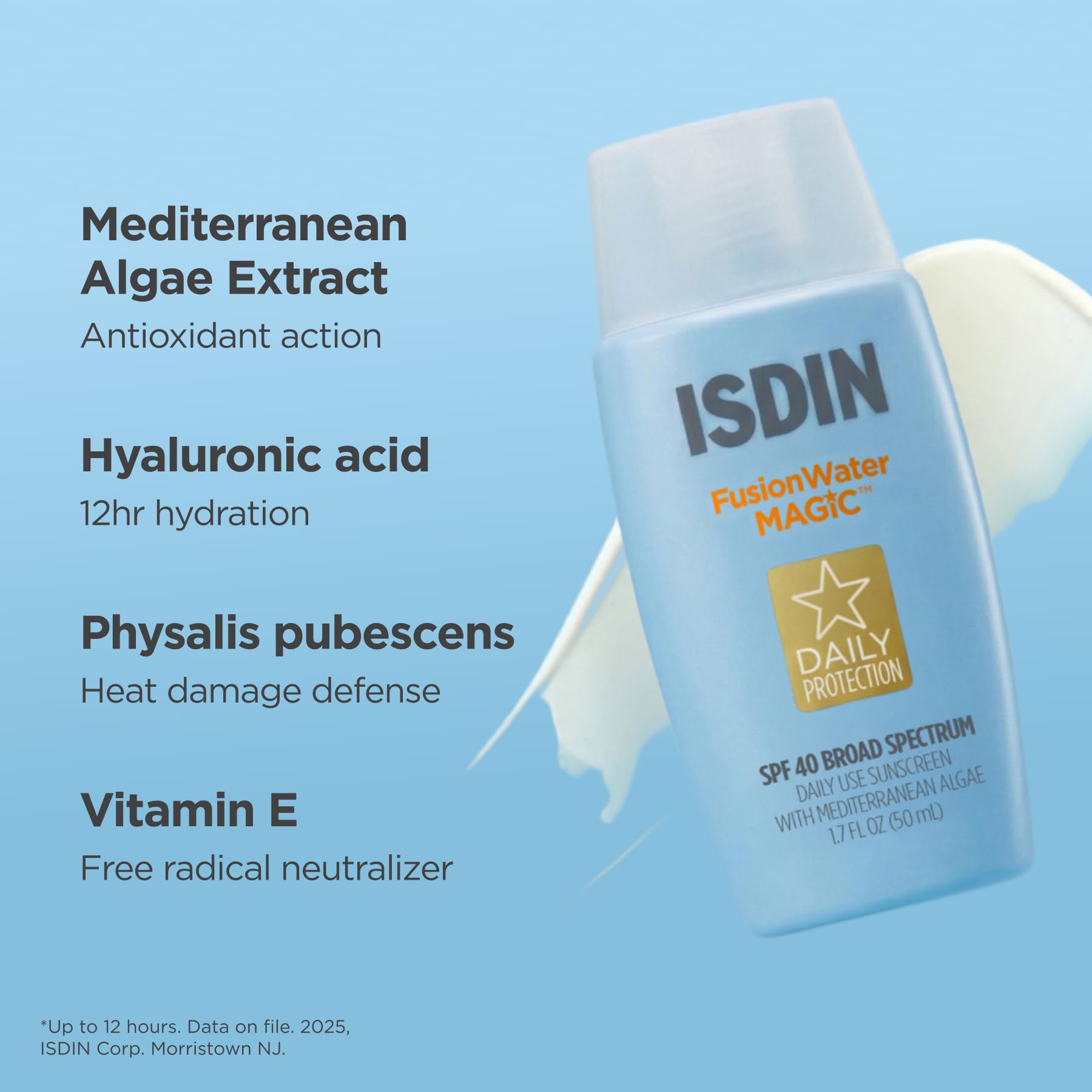 ISDIN Fusion Water MAGIC Lightweight Clear Face Sunscreen - Premium Selection Official Imagery - 6