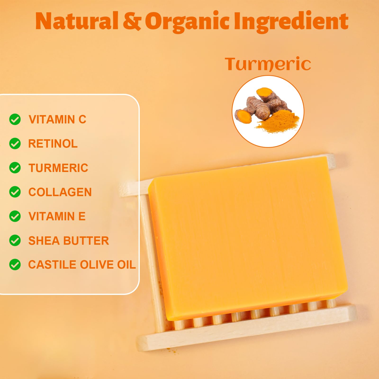 tovaginsh 3Packs Turmeric Soap Bar, Organic Tumeric Soap for Face and Body, - tovaginsh Official Product View 7