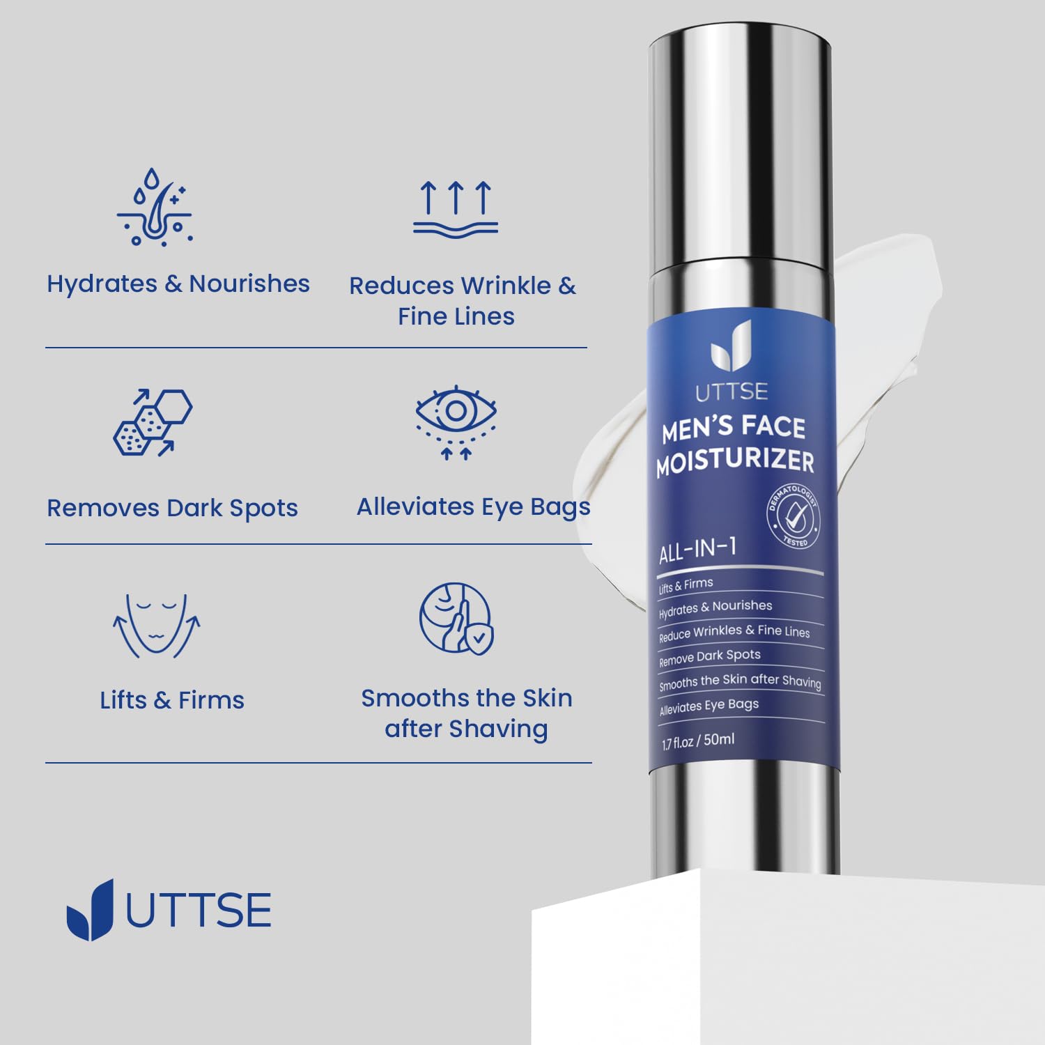 Uttse 6 - 1 Mens Face Moisturizer Face Cream Red - Uttse Official Product View 5