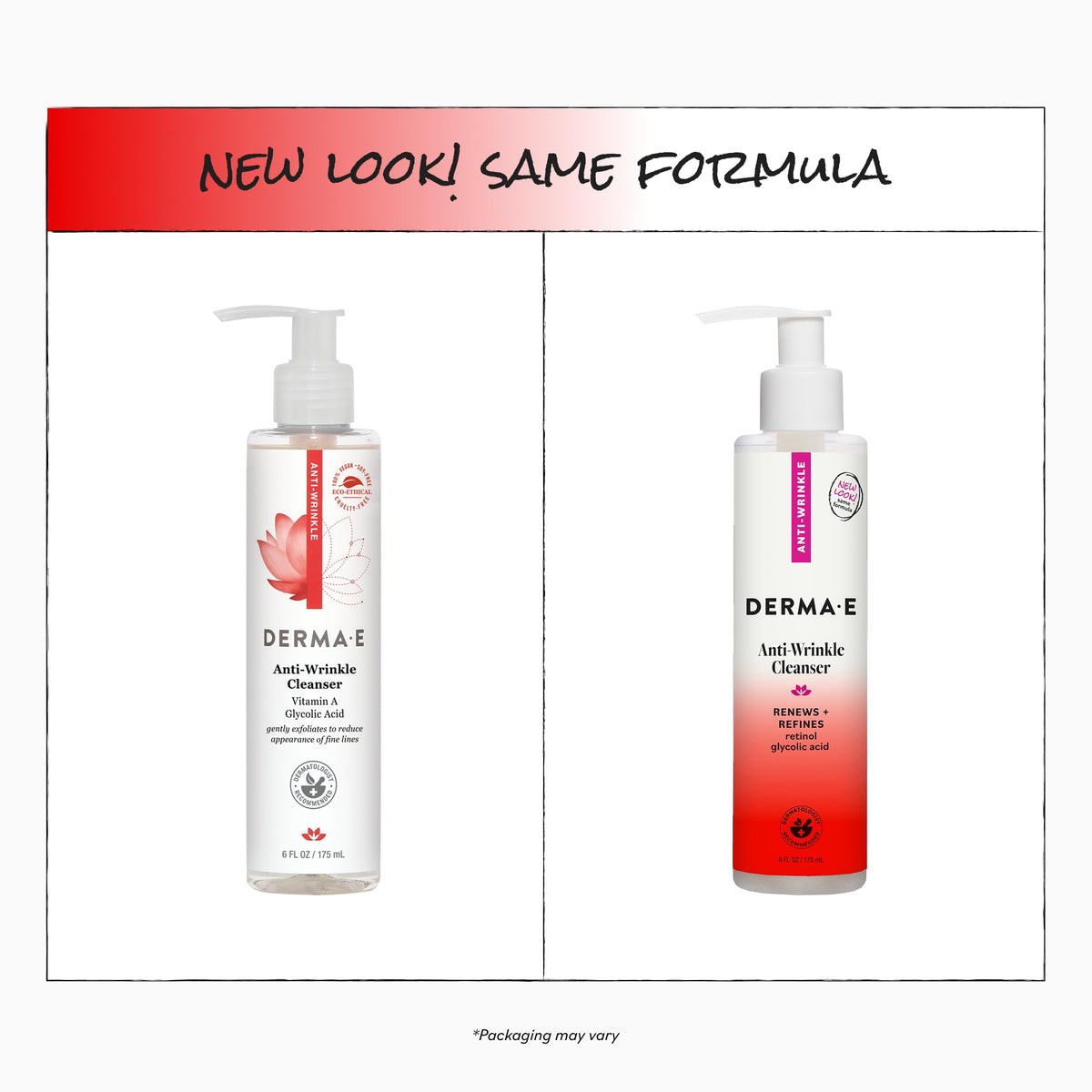 DERMA E Anti Wrinkle Cleanser for Nighttime with Glyolic - Derma E Official Imagery - 4