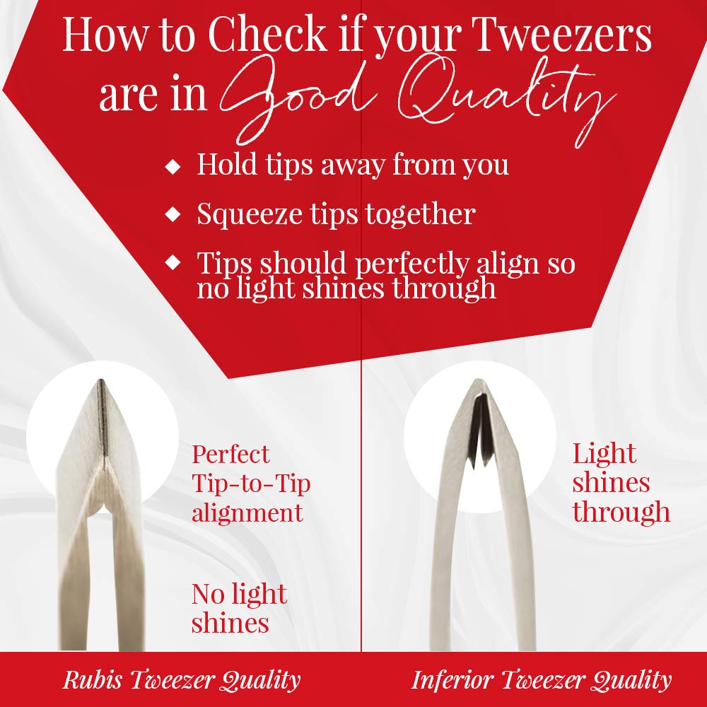 Rubis Switzerland Slanted Tip Tweezer Silver - Rubis Official Imagery - 3