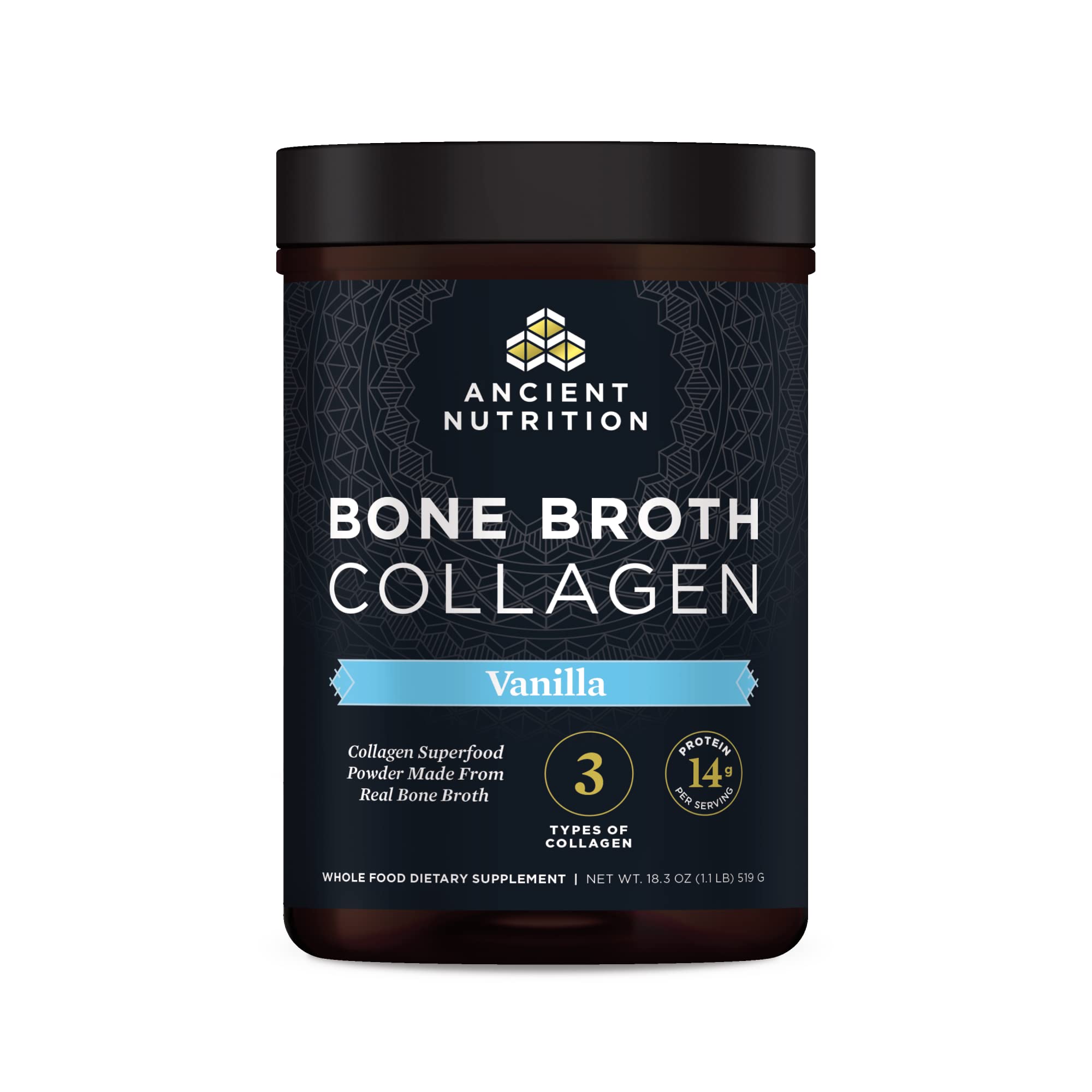 Ancient Nutrition Hydrolyzed Bone Broth Collagen Peptides - Ancient Nutrition Official Imagery - 1