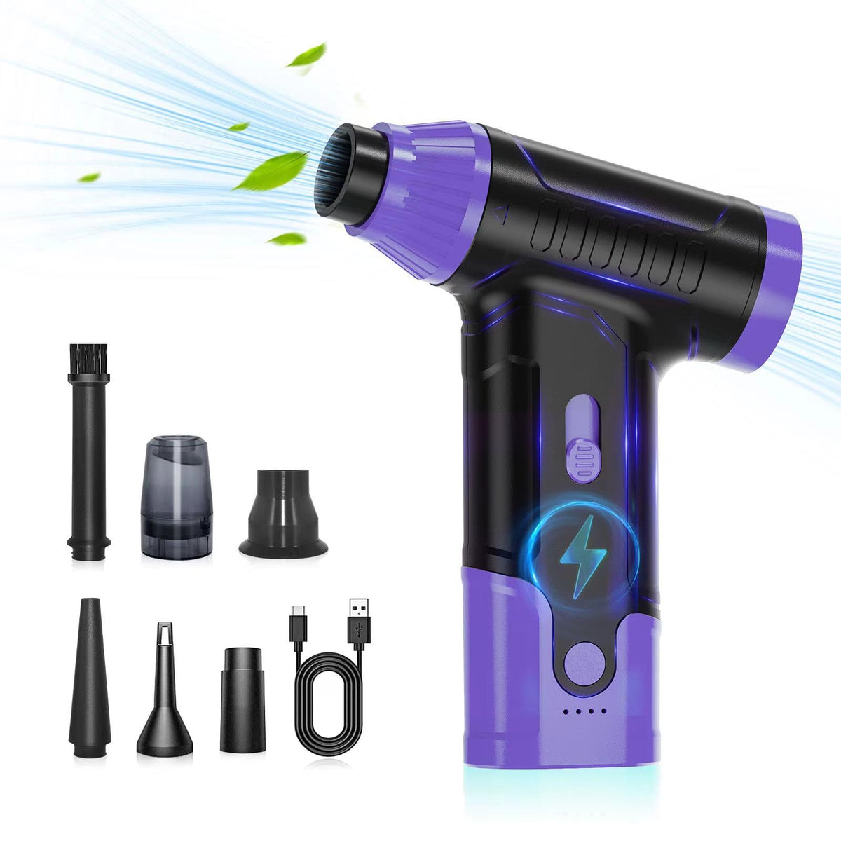 Compressed Air Duster Keyboard Cleaner Electric Air Blower - Anraye Official Imagery - 2
