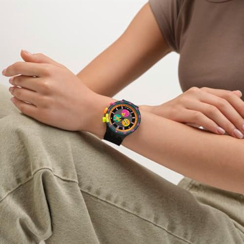 Swatch Big Bold Chrono Unisex Watch Casual Polymer Transparent - Product Imagery