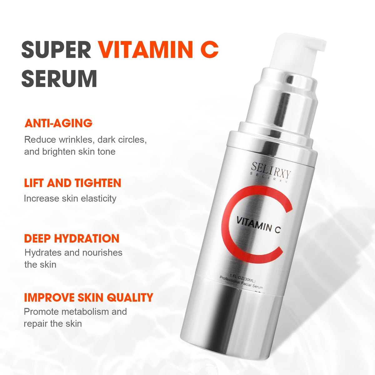 Super Vitamin C Serum for Women over 70 All In One Total - Nodfens Official Imagery - 3