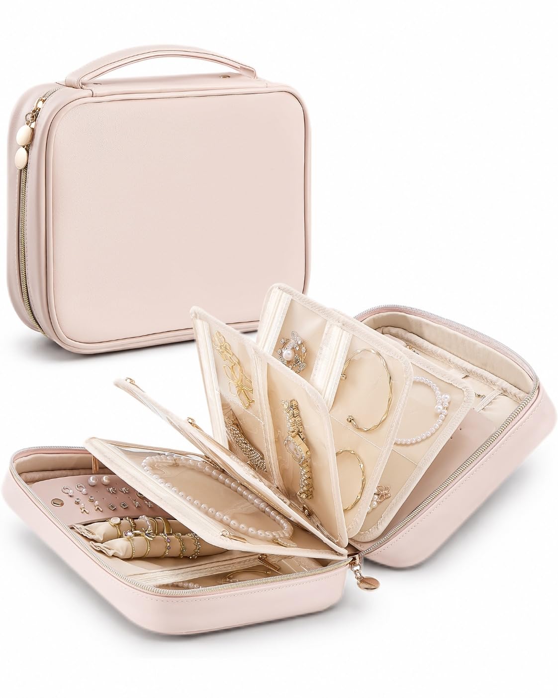 Lolalet Travel Jewelry Case Large Jewelry Storage Organizer - Lolalet Official Imagery - 1