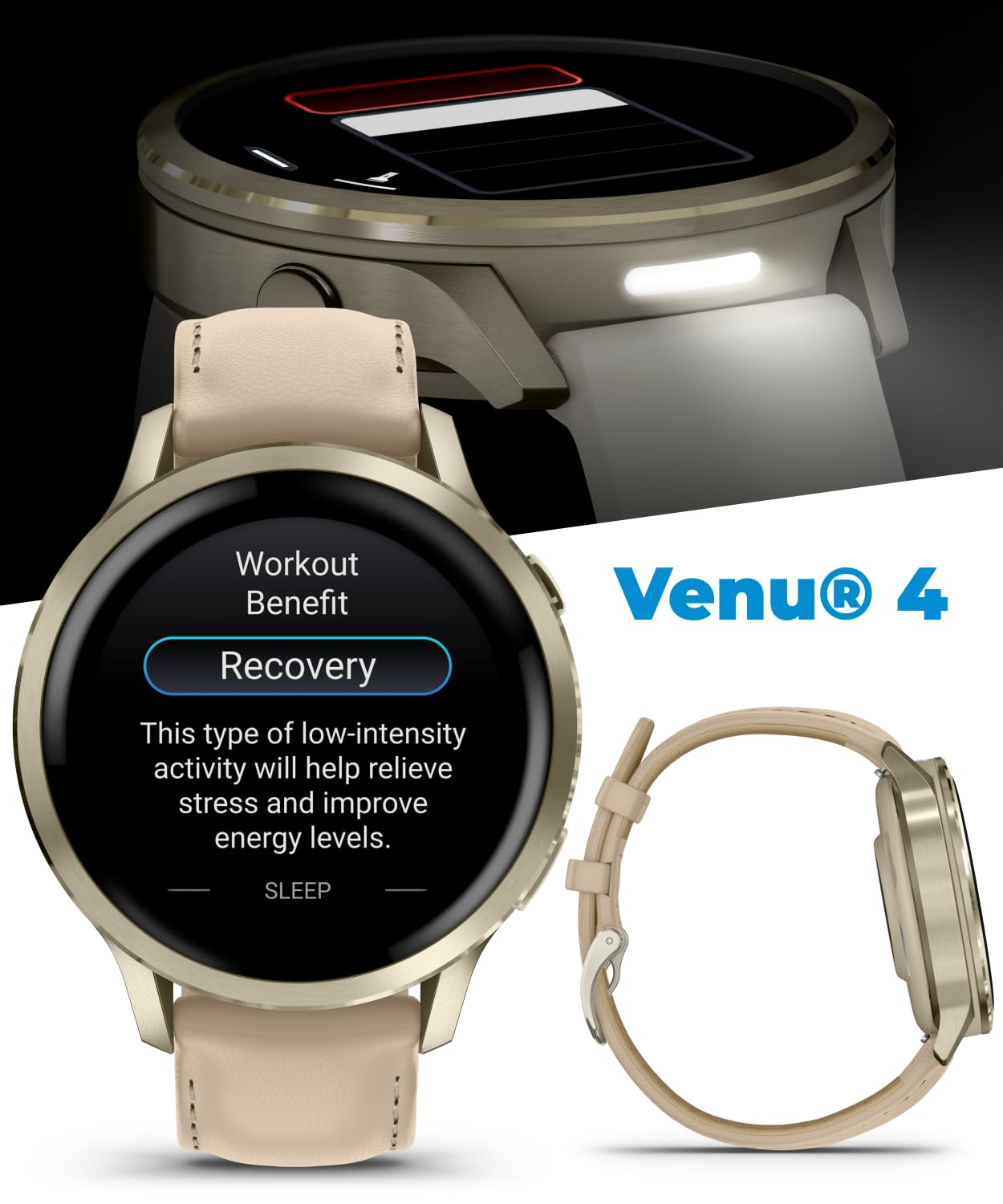 Garmin Venu 4 41mm AMOLED Advanced Health & Fitness GPS Smartwatch, Co - View 5