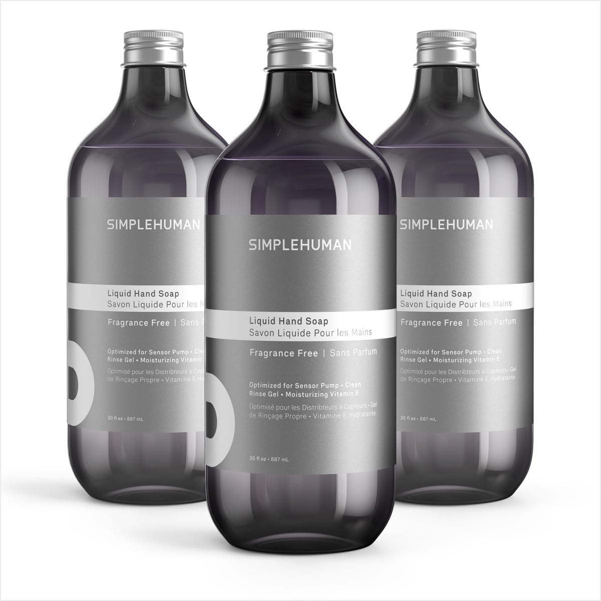 simplehuman Geranium Liquid Hand Soap Refill Bottle 3 Pack - simplehuman Official Imagery - 7