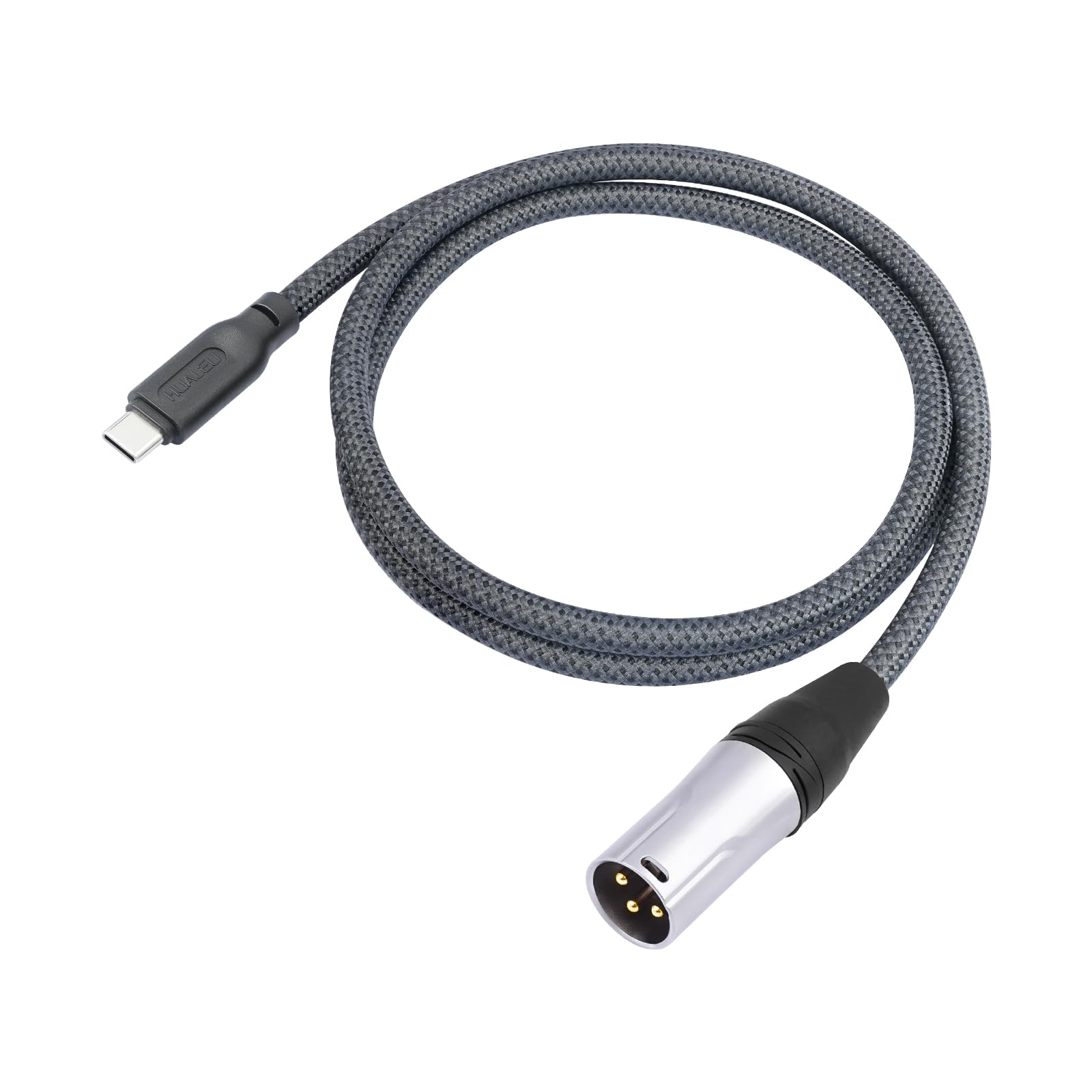 HUALEU 24Bit/96Khz USB c to XLR Male Audio Cable,USB C Smartphone by HUALEU - Angle View 2
