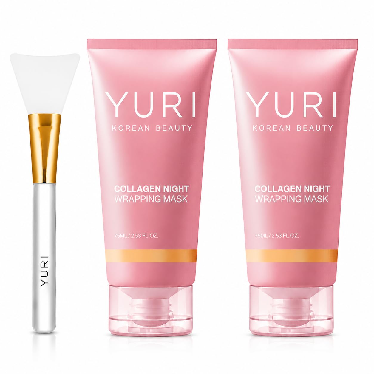 YURI Collagen Night Wrapping Mask, Overnight Peel-Off Face Mask, - YURI Collagen Mask