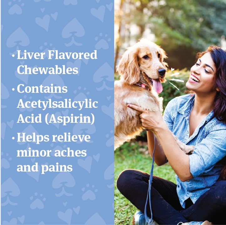 PetArmor aspirin for small dogs, showing a blister pack of fast-acting anti-inflammatory and pain relief medication.