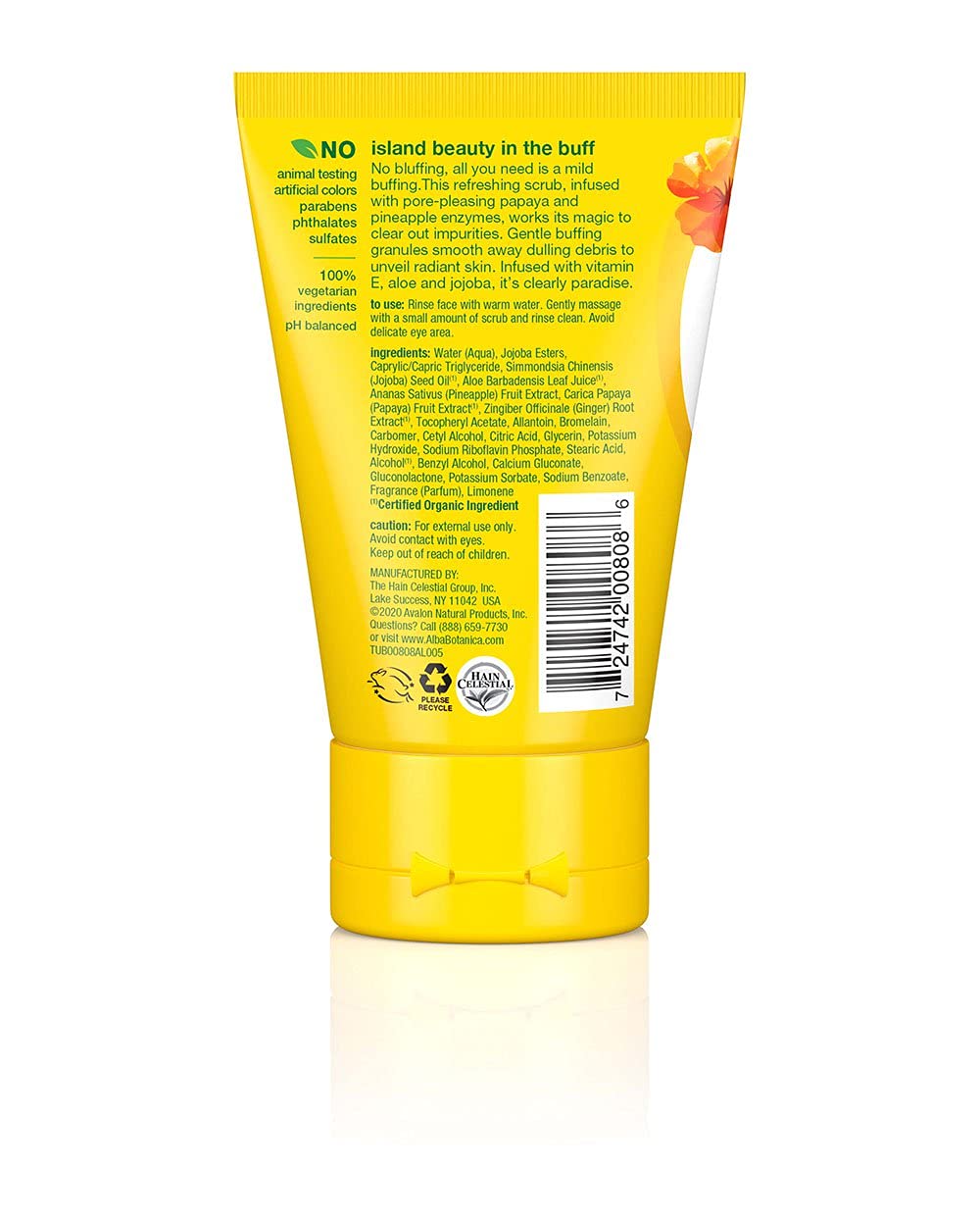 Alba Botanica Hawaiian Facial Scrub, Pore Purifying Pineapple Enzyme - Alba Botanica Official Product View 3
