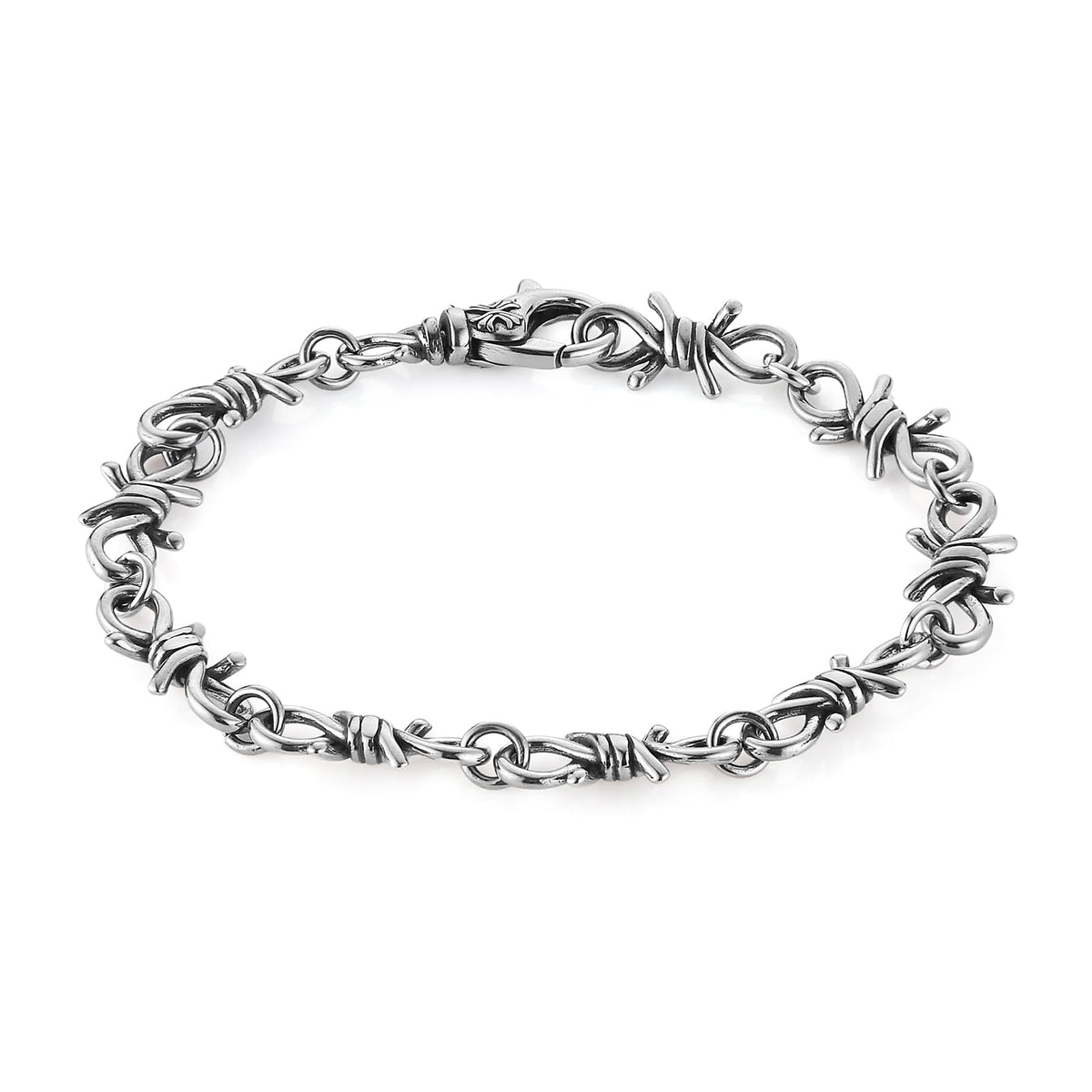 HZMAN Barbed Wire Bracelet for Men Biker Gothic Punk - HZMAN Official Imagery - 1