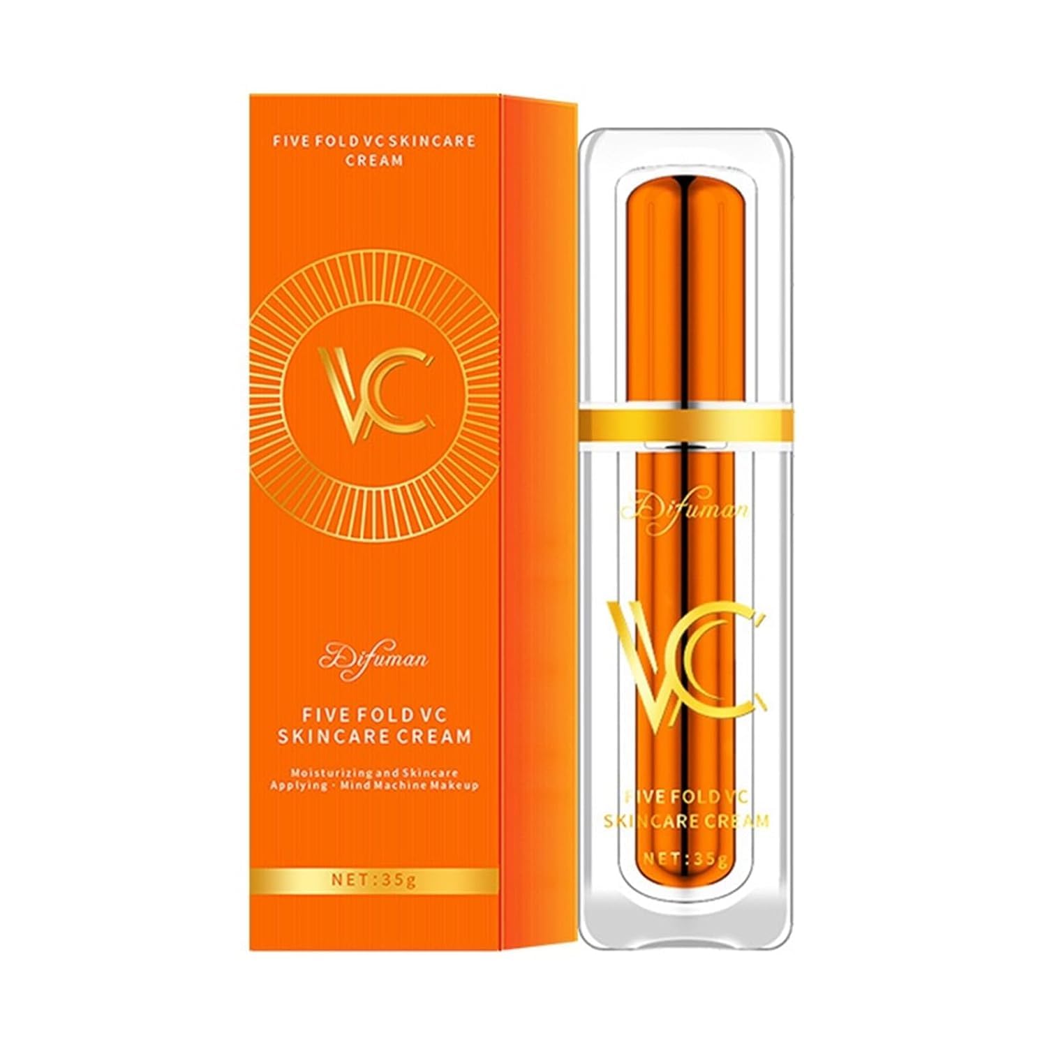 Five Vitamin C Tone-Up Cream, NEW Lightweight Long Lasting - PYDINU