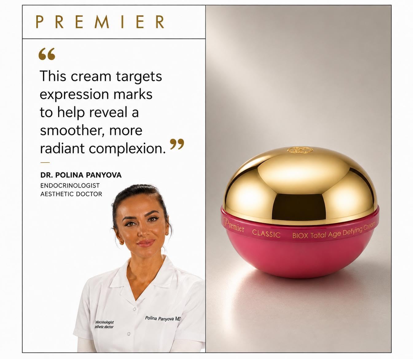Premier Dead Sea BIOX Anti - Aging Face Cream Vitamin A & Dead Sea - Premier Official Product View 4