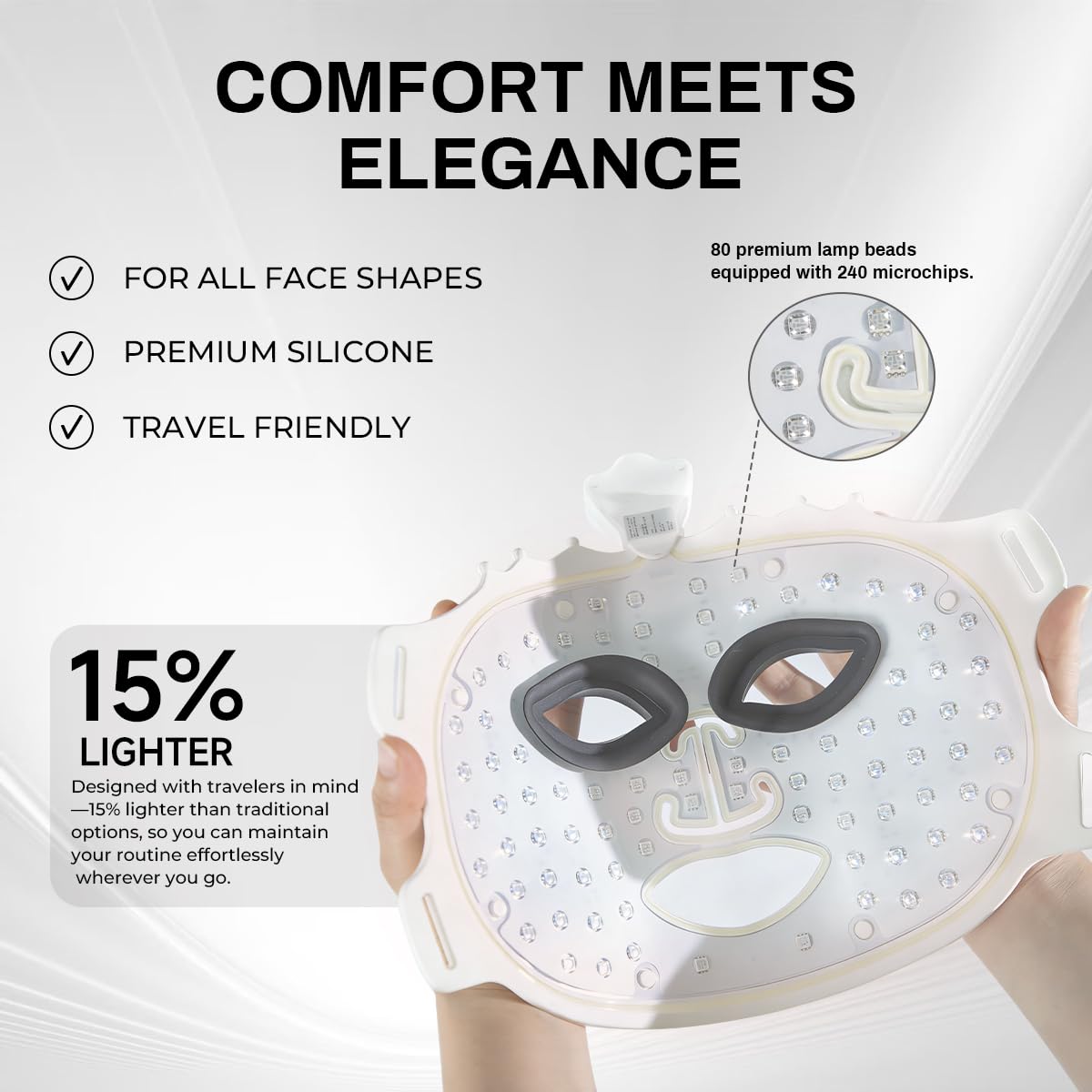 Wireless Photoelectric Beauty Red Light Mask Sustainable - skifir Official Imagery - 7