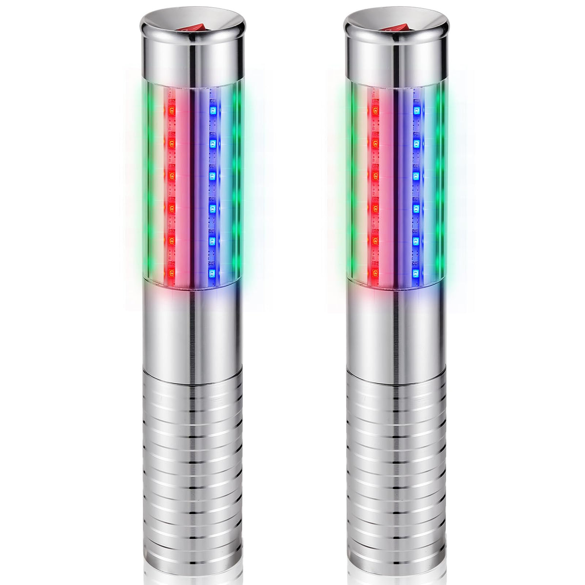 Civaner 2 Pcs LED Bottle Service Lights Nightclubs Silver - Civaner Official Imagery - 1