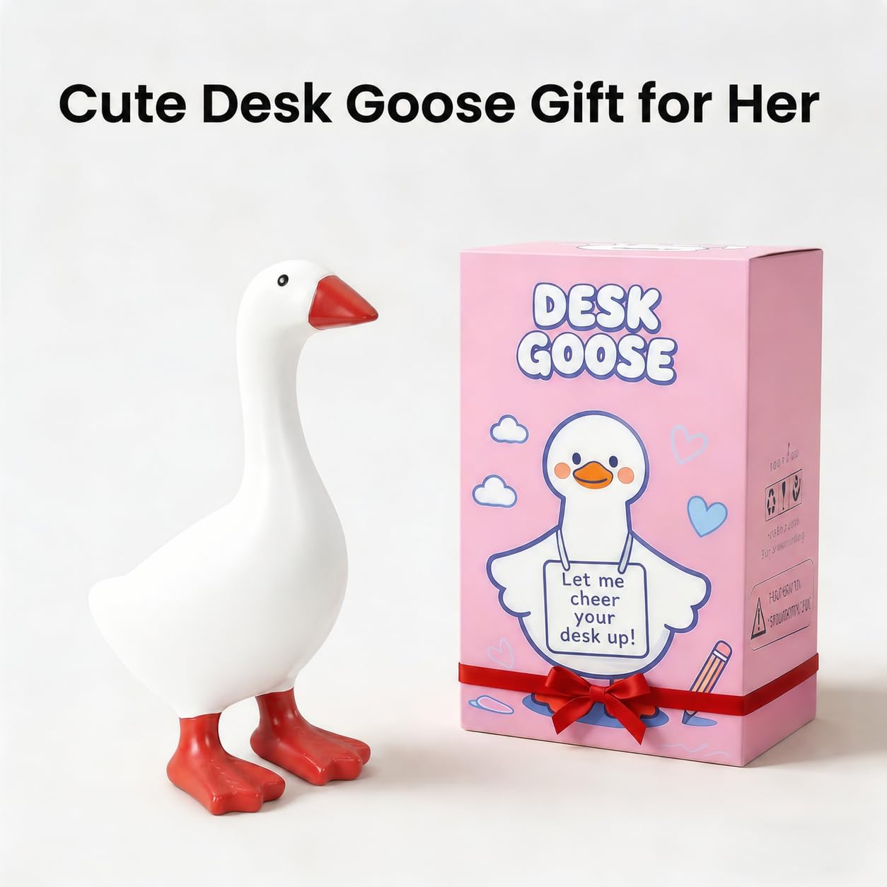 Desk Goose 7 Inch Mini Desktop Goose Statue Office Desk Decor - Generic Official Product View 7