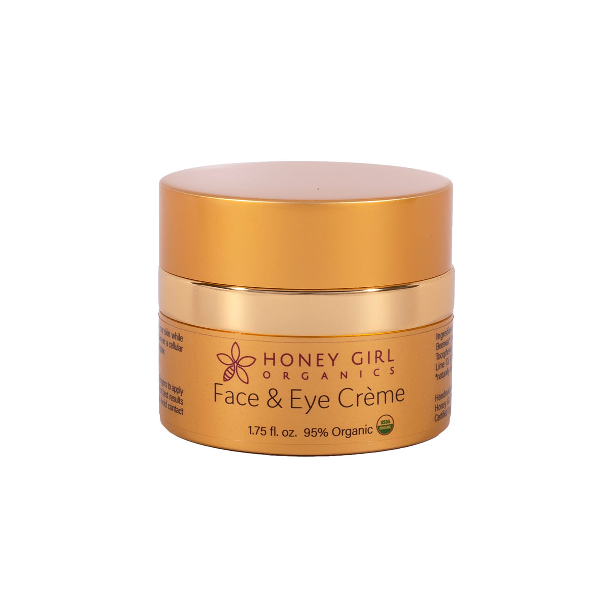 Honey Girl Organics Face Eye Cr me USDA Certified Organic - Honey Girl Organics Official Imagery - 2