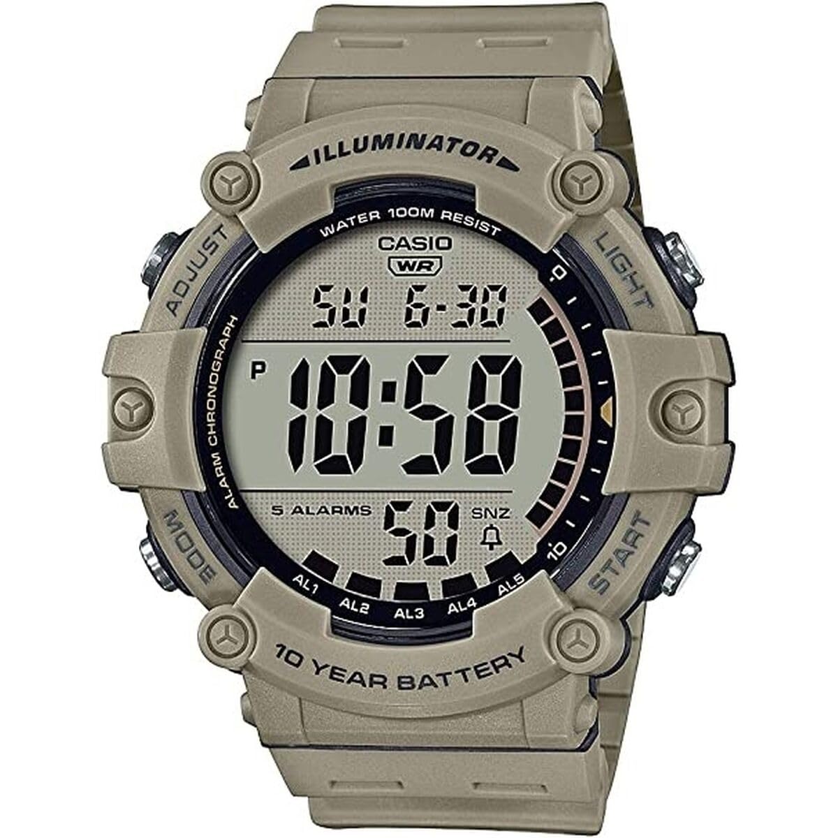 Casio Illuminator AE1500WH Series | 10-Year Battery | LED Backlight | - View 2