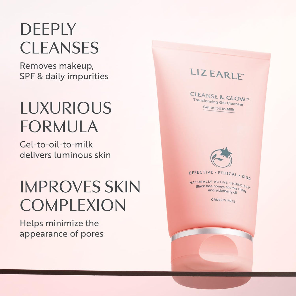 Liz Earle Cleanse Glow Transforming Gel Cleanser Face Wash - Liz Earle Official Imagery - 3