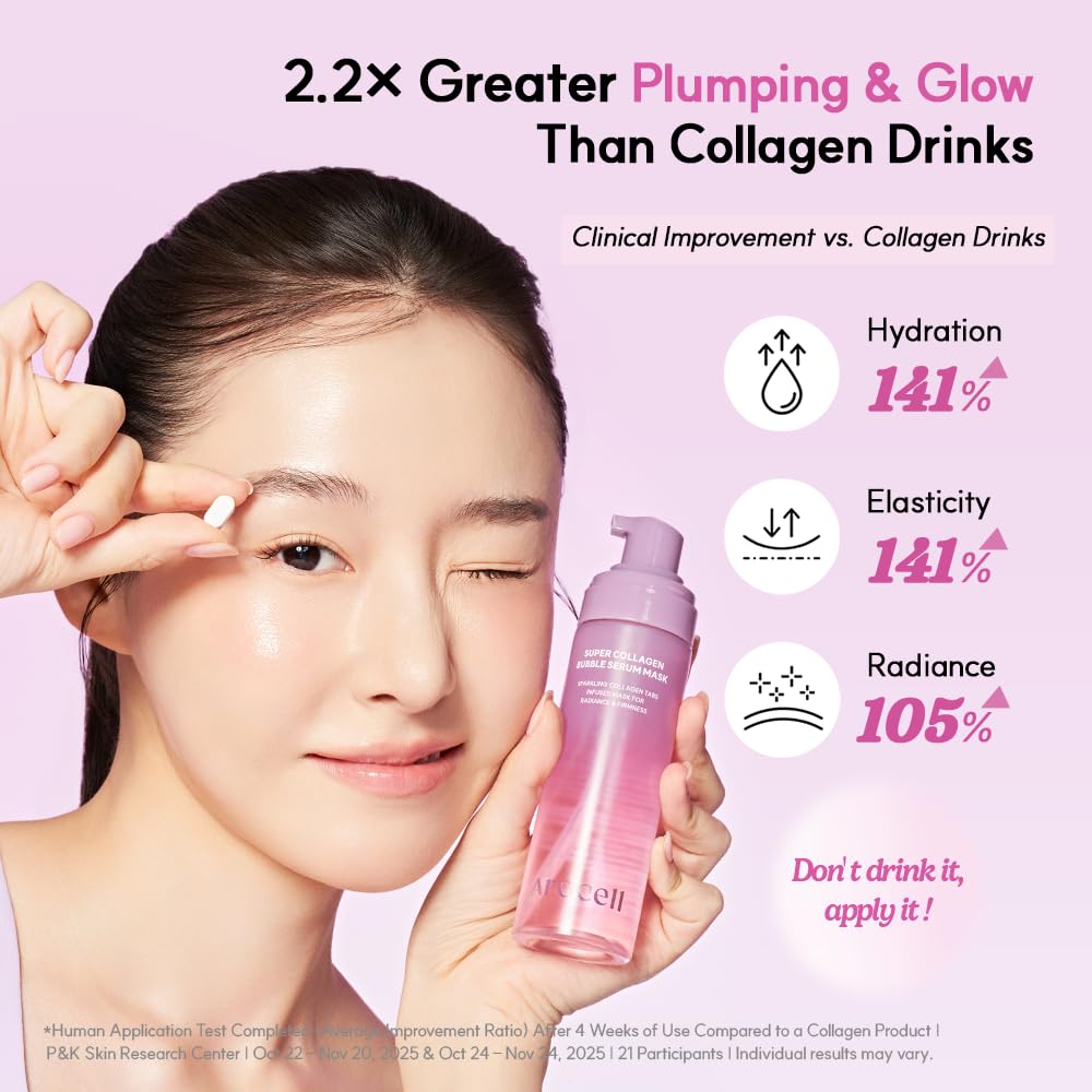 AROCELL Super Collagen Bubble Serum Mask - AROCELL