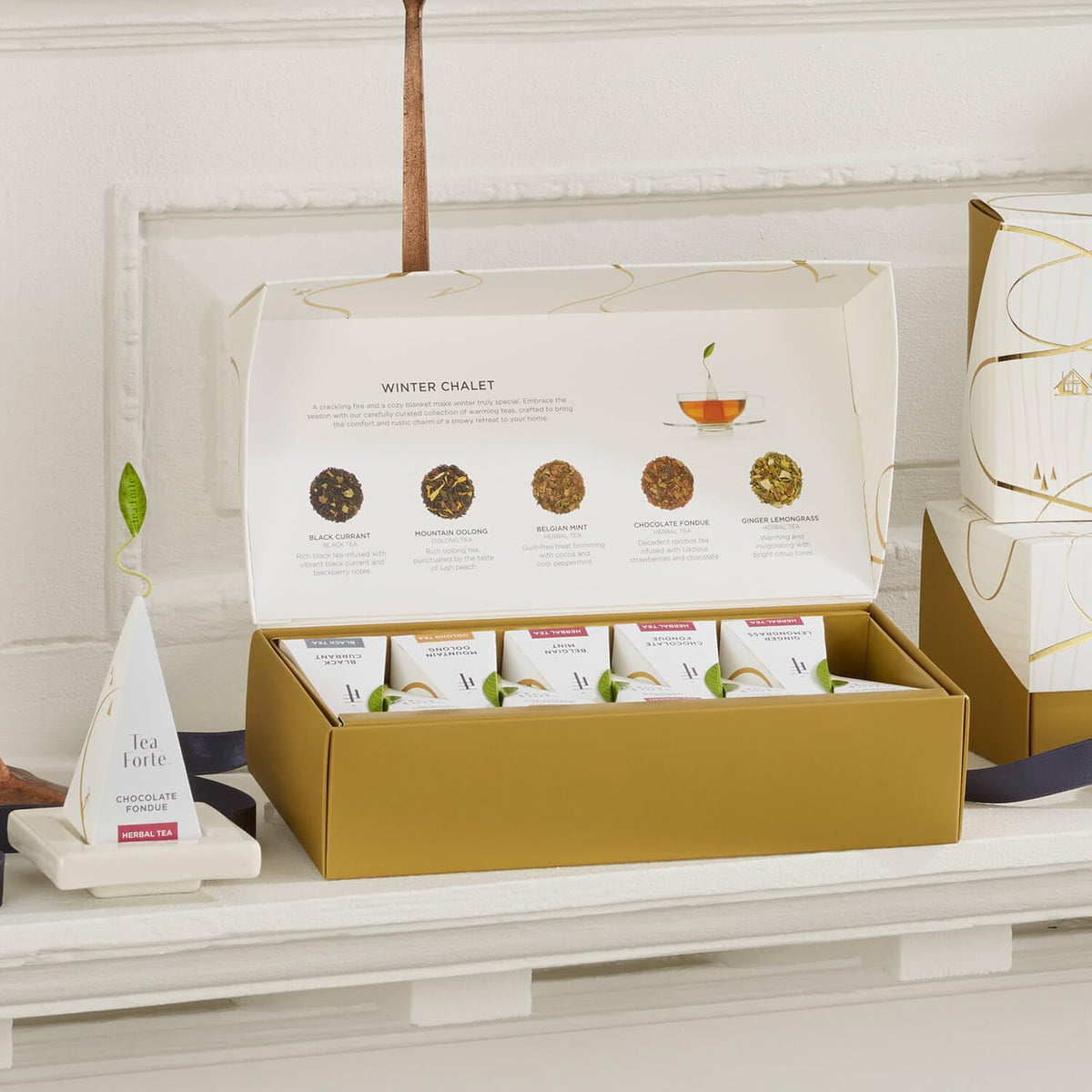 Tea Forte Tea Sampler 10 Pyramid Infuser Bags Premium Tea - Tea Forte Official Imagery - 8