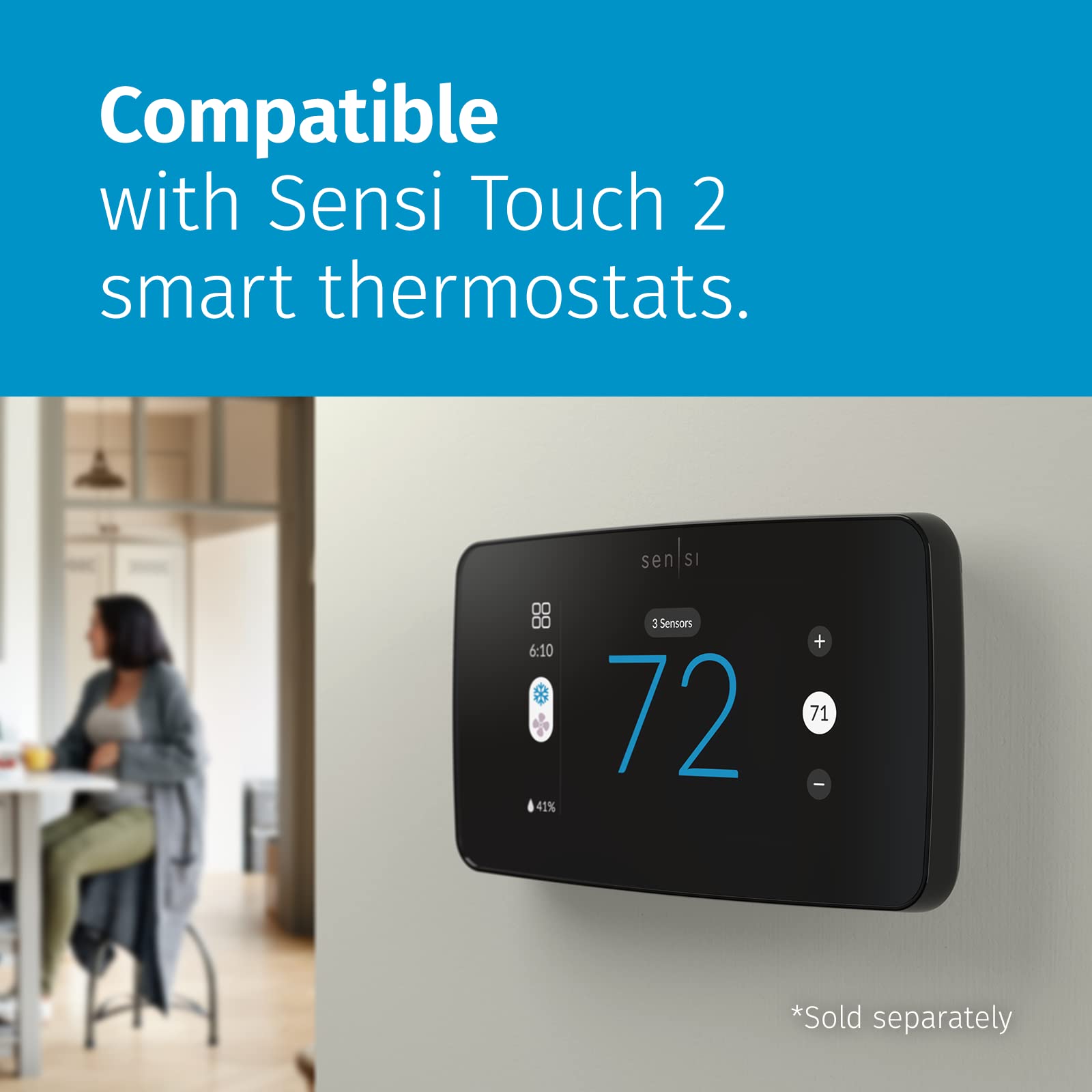 Sensi Room Sensor-Compatible with Sensi Touch 2 Smart Thermostat - Sensi Official Product View 4